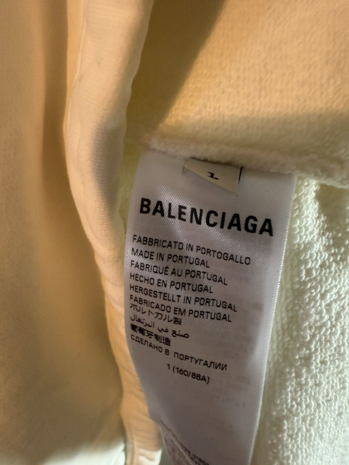 Balenciaga Balenciaga CHAMPS ELYSESS Cropped Pullover Hoodie Size 1 Size US S / EU 44-46 / 1 - 3 Thumbnail