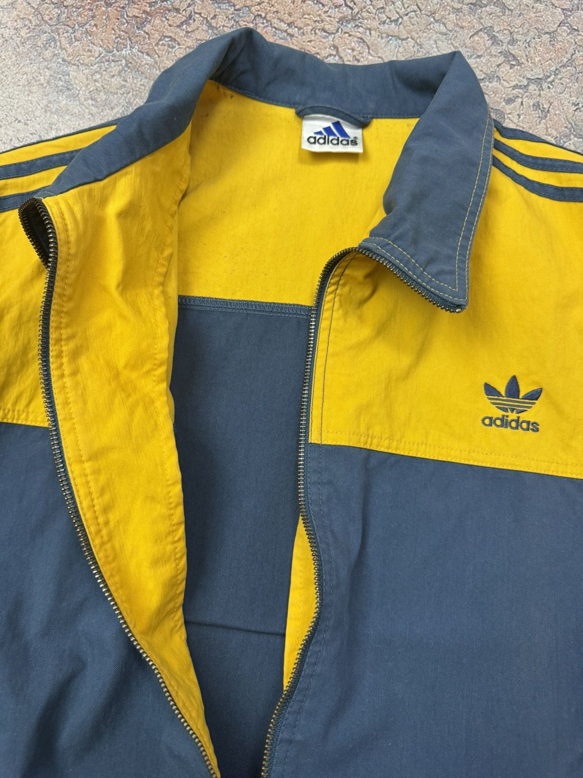Adidas Vintage Adidas Denim Yellow/black Avantgarde Overshirt Size US L / EU 52-54 / 3 - 7 Thumbnail