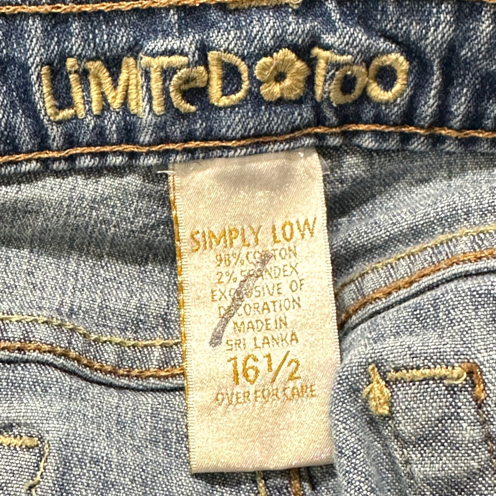 Vintage VINTAGE The Limited Y2K Simple Low Flare Jeans Women 16 Modern Blue Cotton Denim 30in 30in Regular 5-Pocket Size 30" / US 8 / IT 44 - 6 Thumbnail