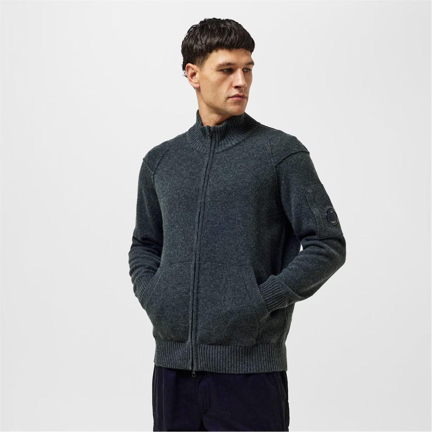 C.P. Company o1g2r1mq0426 Technical Cardigan in Dark Grey Size US M / EU 48-50 / 2 - 3 Thumbnail