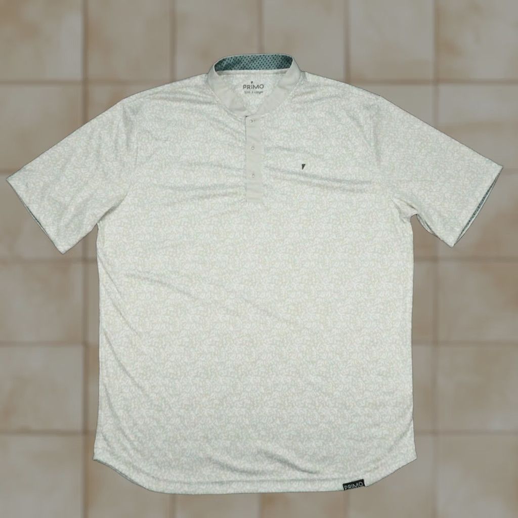 Vintage Primo Polo XL White Beige Performance Golf Blade Collar Mens Size US XL / EU 56 / 4 - 1 Thumbnail