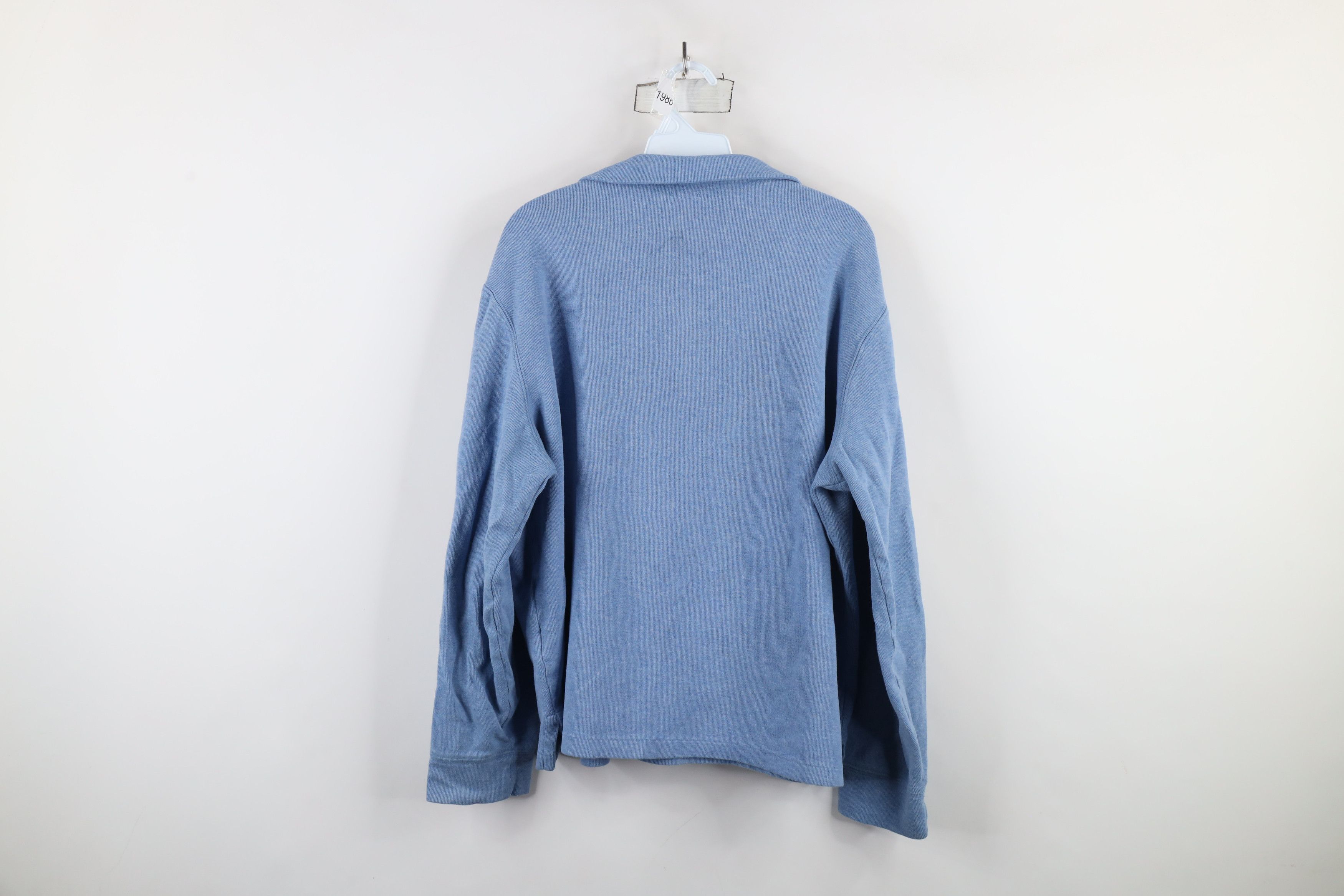 Ralph Lauren × Vintage Vintage Ralph Lauren Rib Cotton Ribbed Knit Half Zip Sweater Size US L / EU 52-54 / 3 - 9 Thumbnail