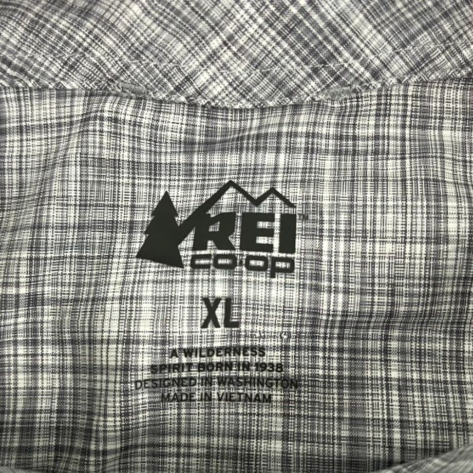Vintage REI CO-OP Shirt Mens XL Gray Snap Up Hiking Backpacking Short Sleeve Shirt Size US XL / EU 56 / 4 - 2 Thumbnail