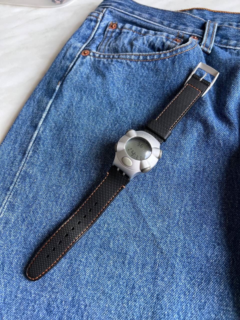 Japanese Brand × Vintage Vintage Futuristic Form Watch Digital Bubble Swatch Beat Size ONE SIZE - 12 Thumbnail