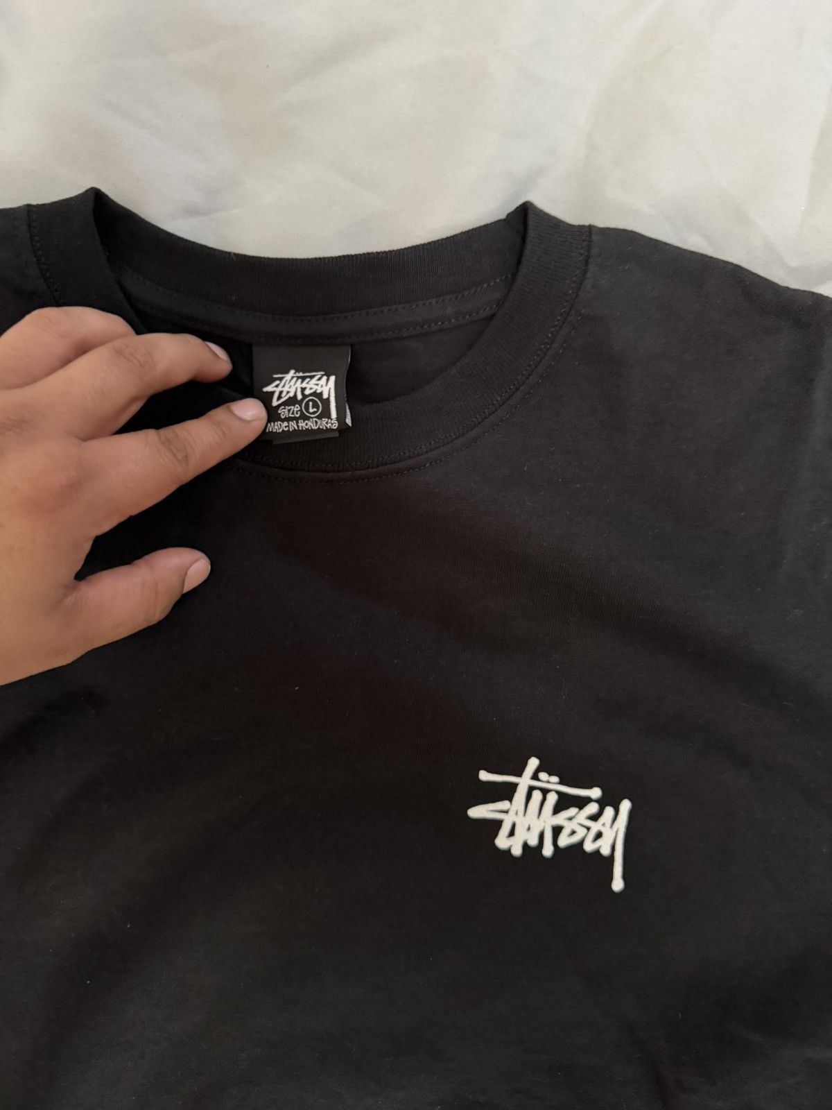 Stussy STUSSY BASIC LOGO LONG SLEEVE IN BLACK SIZE LARGE (NEW) Size US L / EU 52-54 / 3 - 4 Thumbnail
