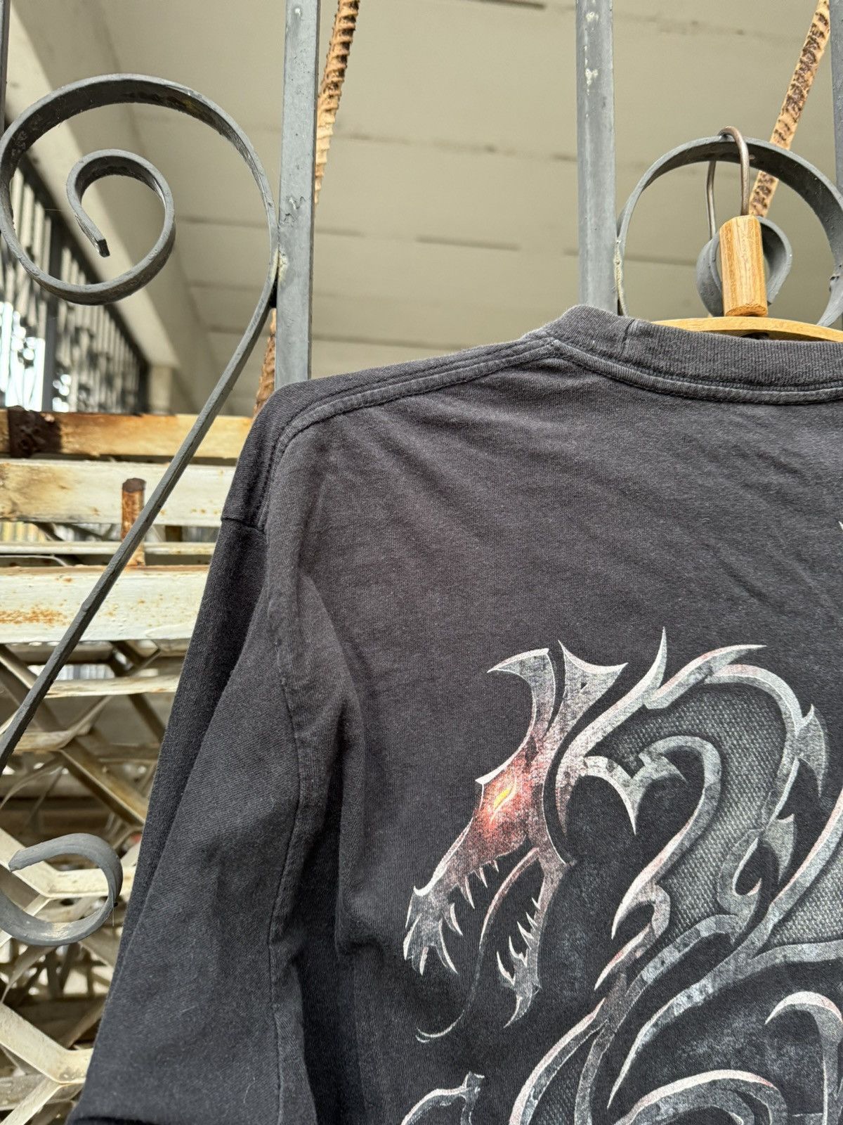 Affliction Vintage Graphic Design Crazy Dragon Long Sleeve Y2K Shirt Size US L / EU 52-54 / 3 - 10 Thumbnail