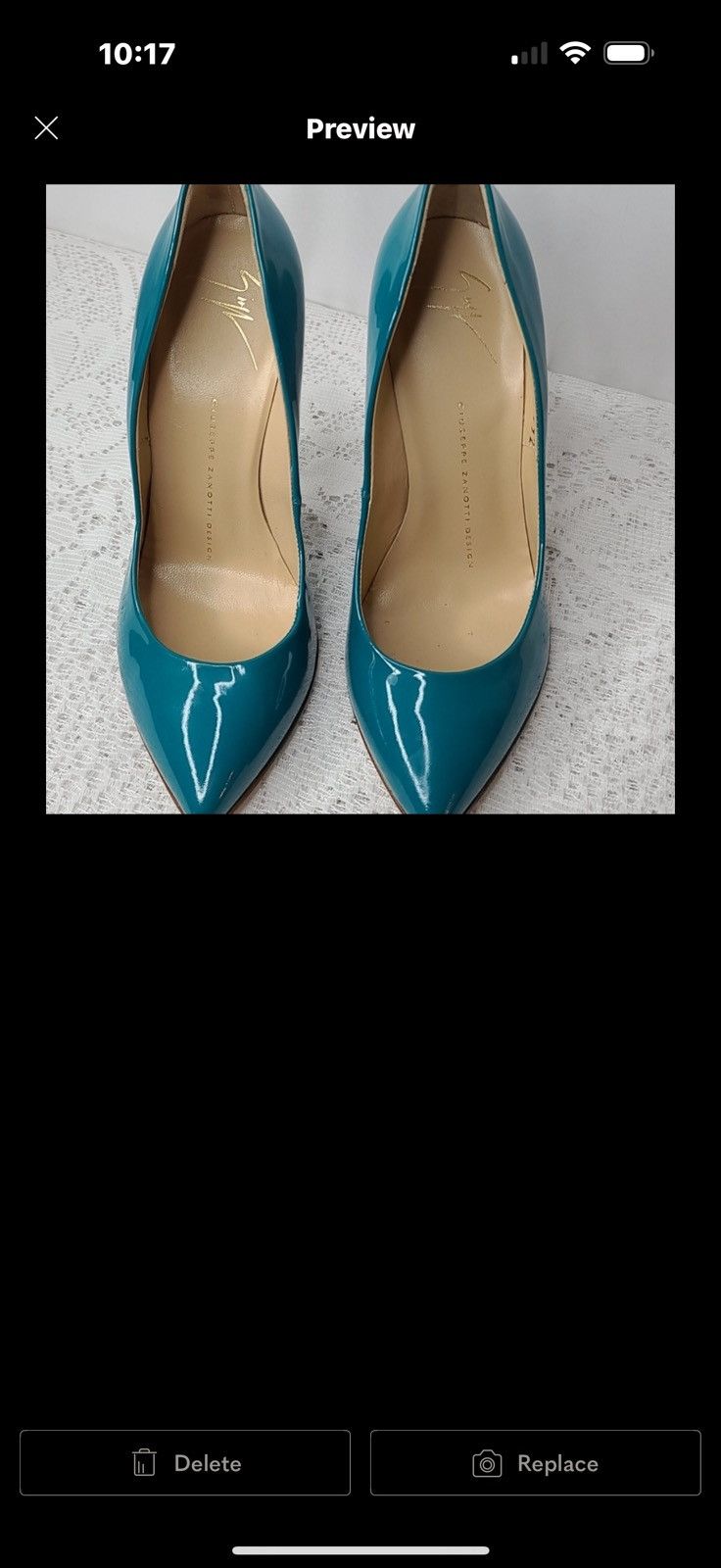 Giuseppe Zanotti Giuseppe Zanotti green point toe leather stiletto heels sz 6 Size US 6 / IT 36 - 3 Thumbnail