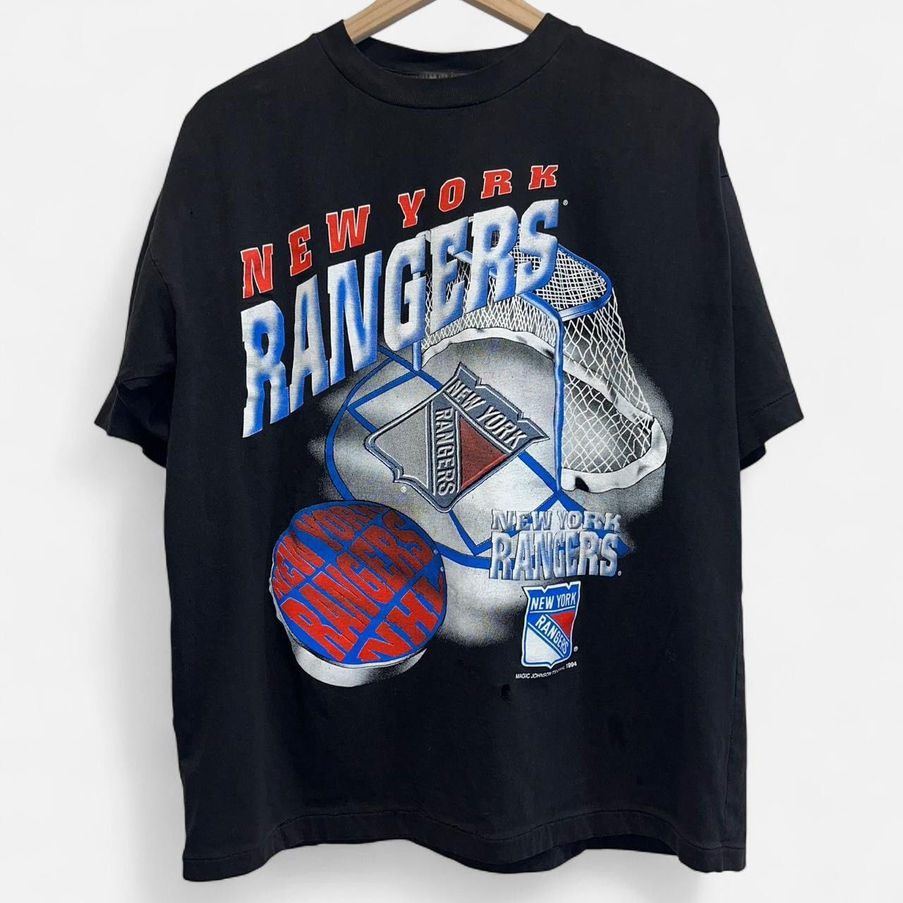 Vintage 1994 New York Rangers Magic Johnson Tees Size US L / EU 52-54 / 3 - 1 Thumbnail