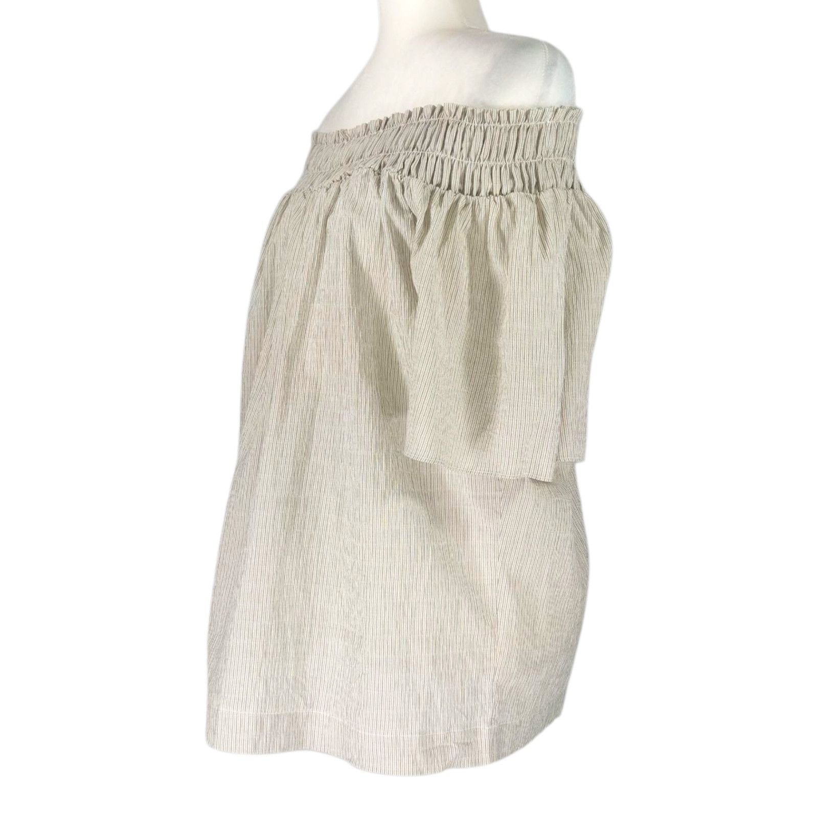 Other NWT A New Day Short Sleeve Smocked Yoke Top Sz M Olive Green Size M / US 6-8 / IT 42-44 - 1 Thumbnail
