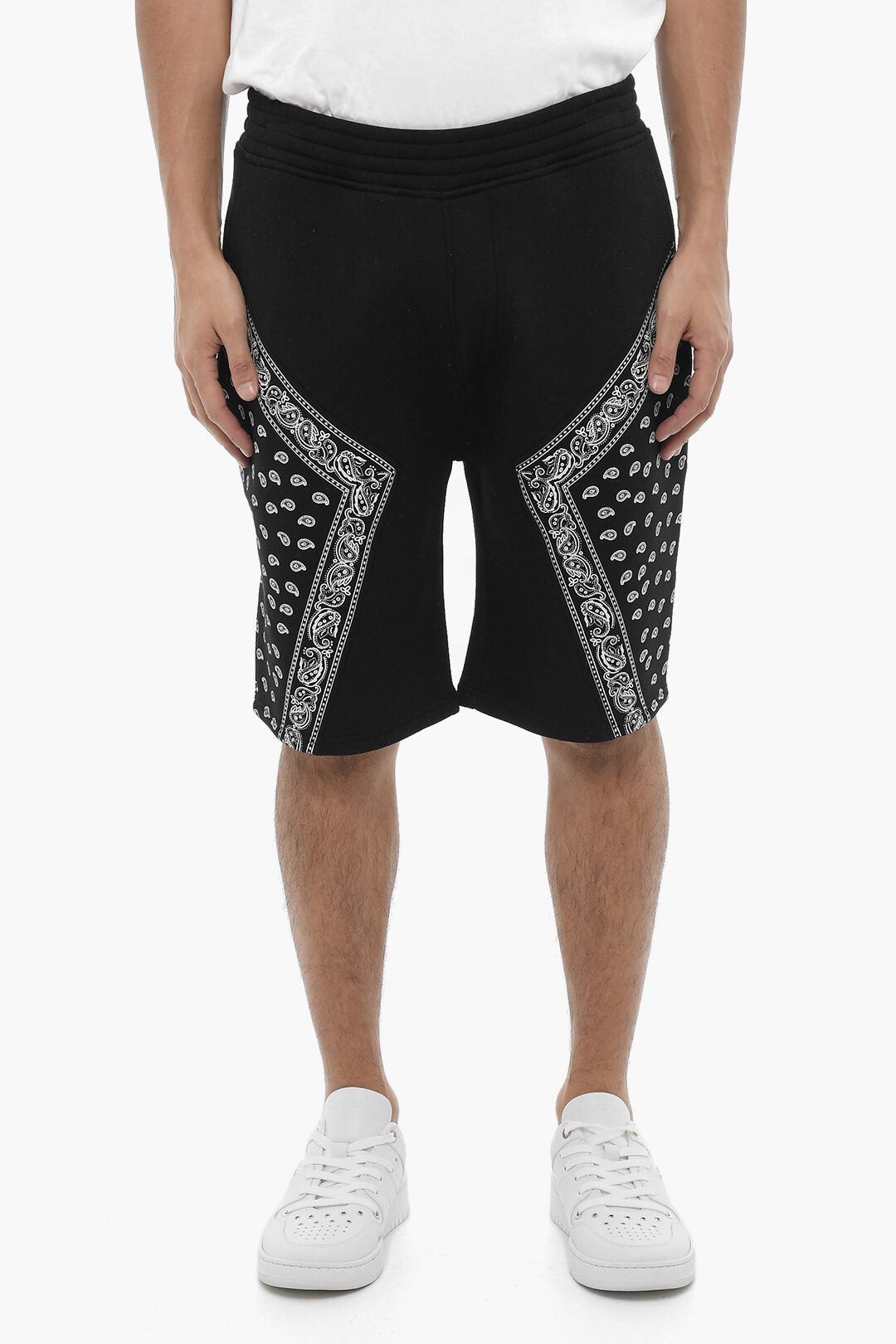 Neil Barrett Neoprene Bermuda MODERNIST with Bandana-Pattern Details Size US 30 / EU 46 - 1 Thumbnail
