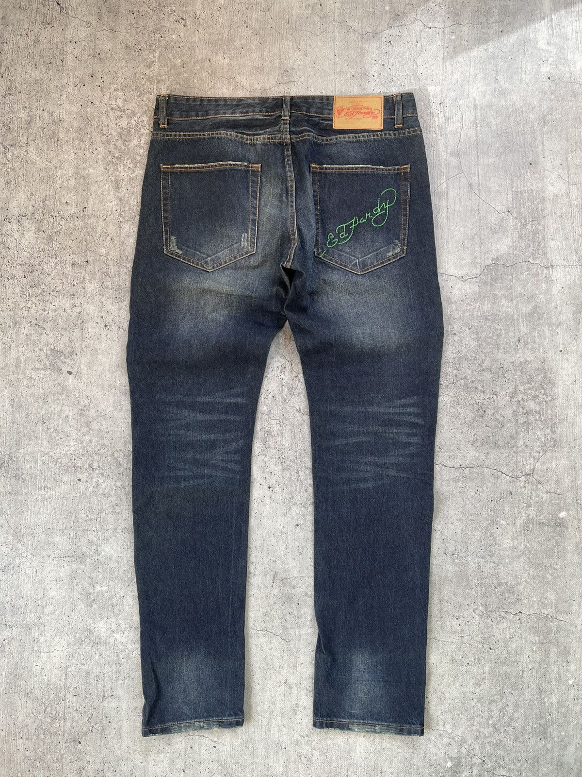 Ed Hardy × Japanese Brand × Vintage Vintage Ed Hardy Jeans Big logo Y2K Size US 36 / EU 52 - 2 Thumbnail