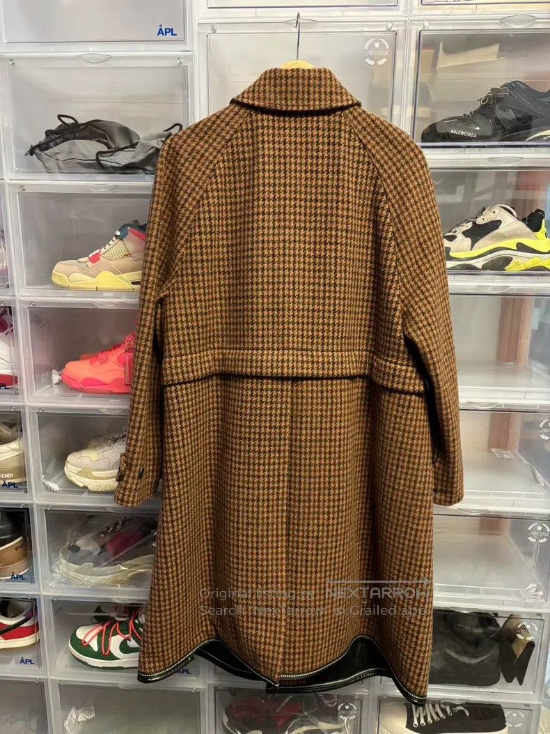 Balenciaga Balenciaga Heavyweight Houndstooth Wool Coat Size XS / US 0-2 / IT 36-38 - 7 Thumbnail