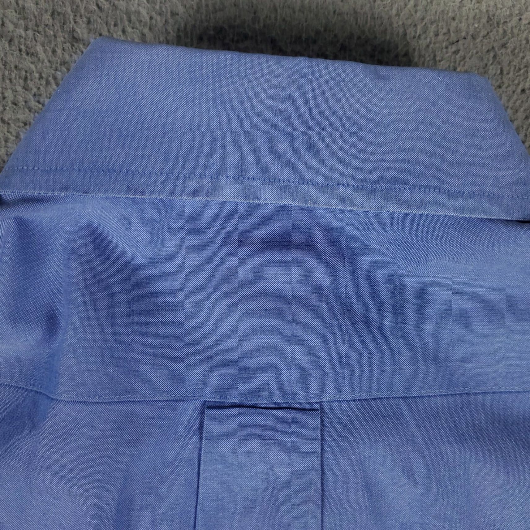 Brooks Brothers VINTAGE Brooks Brothers Shirt Mens 16.5 Blue Dress Shirt Regular Long Sleeve Non-Iron, Button-Down Collar, Classic American Style Mens Size 42R - 5 Thumbnail