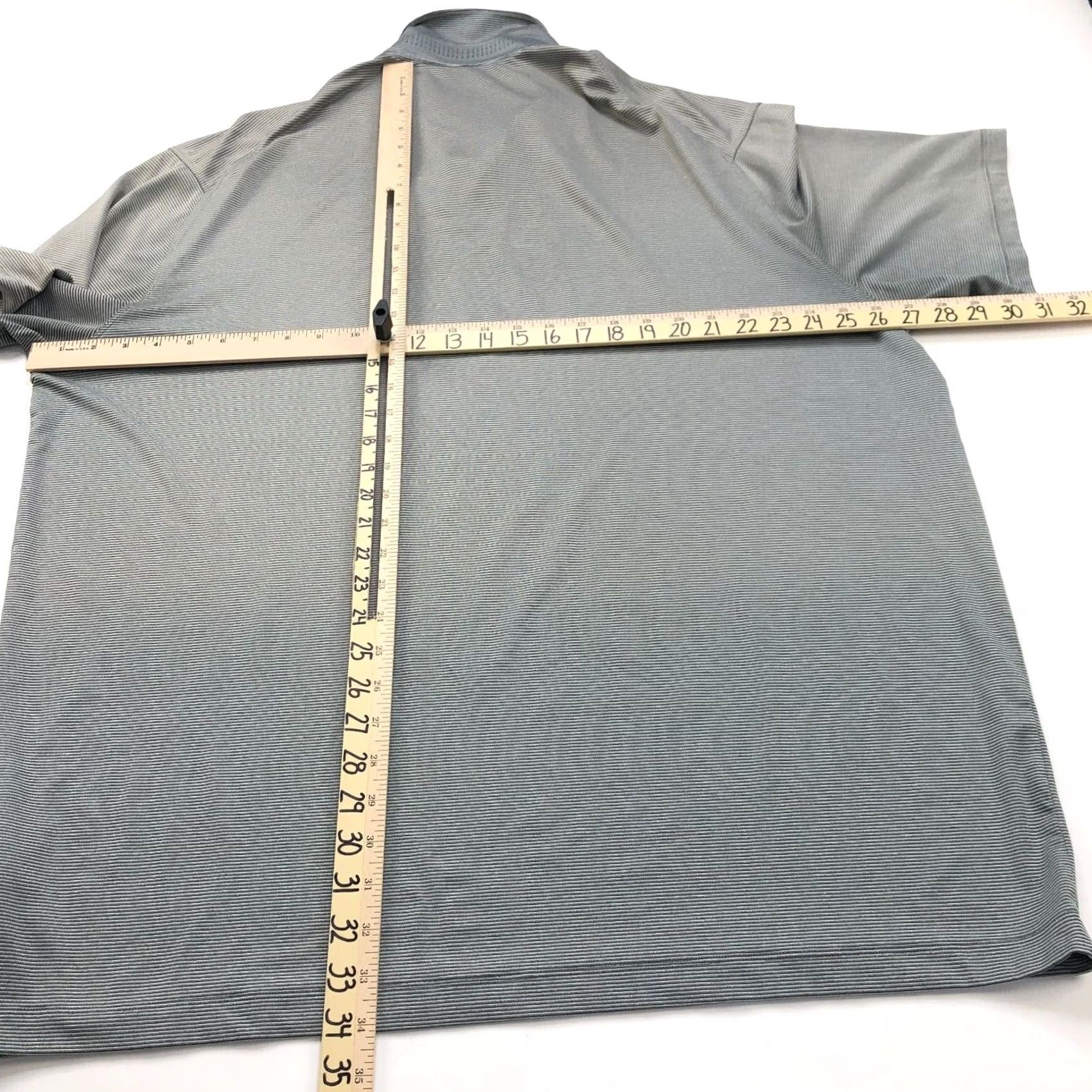 Nike Nike Tiger Woods Dri Fit Golf Button Polo Shirt Striped XXL Gray Size US XXL / EU 58 / 5 - 7 Thumbnail