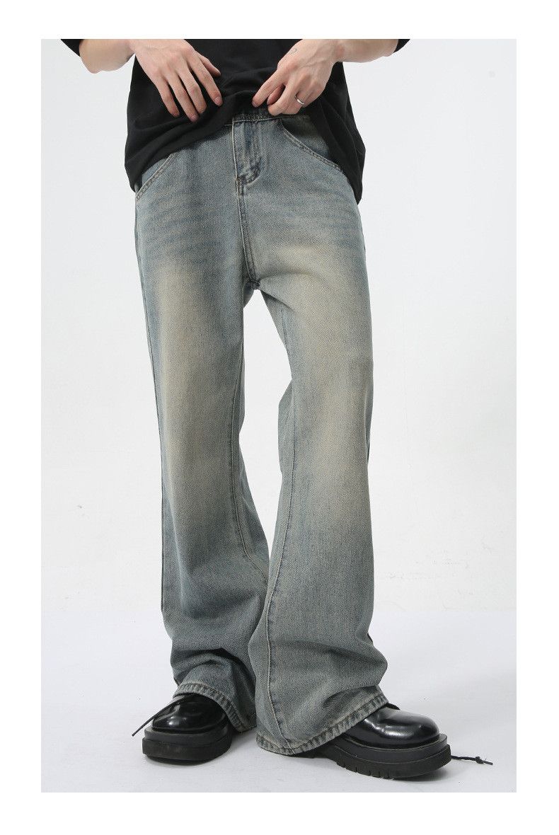 Japanese Brand × Jean Vintage high street loose flared washed jeans Size US 32 / EU 48 - 2 Thumbnail