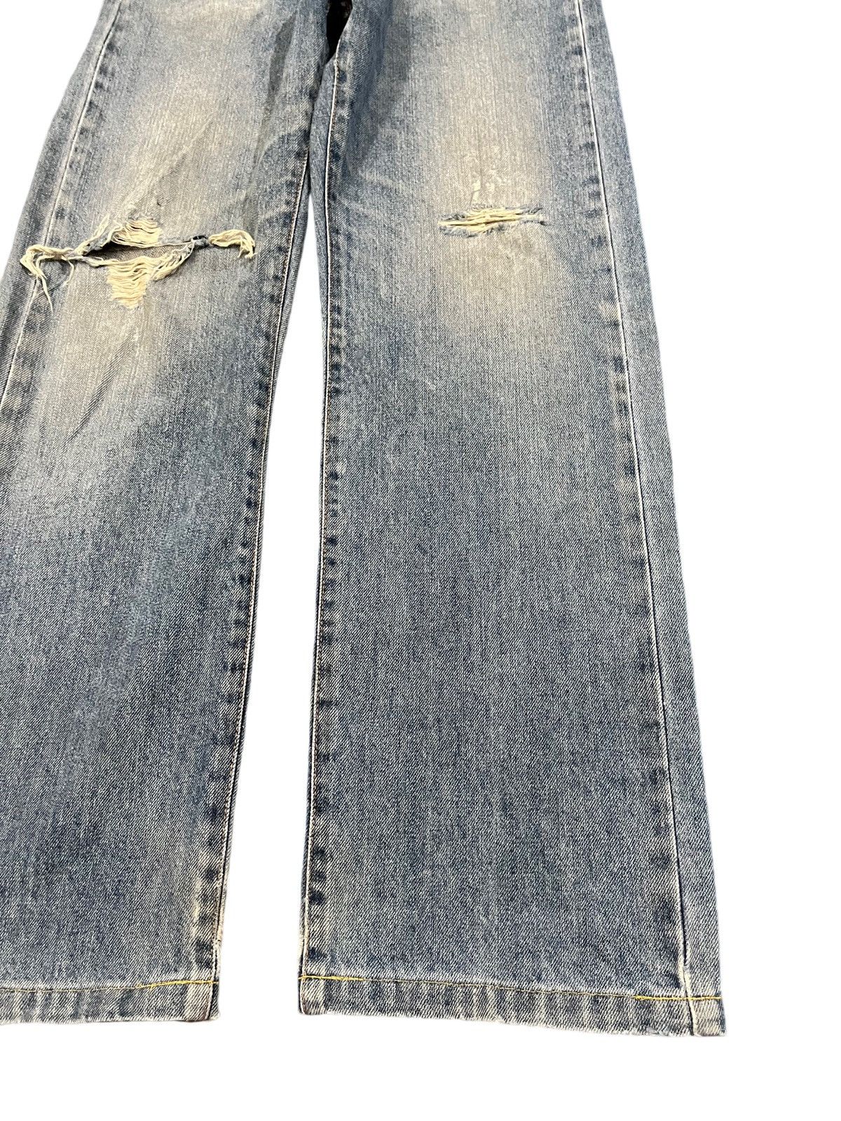 Blue Blue Japan × Vintage × Yasuyuki Ishii Vintage Blue Way Faded Distressed Denim Size US 29 - 7 Thumbnail