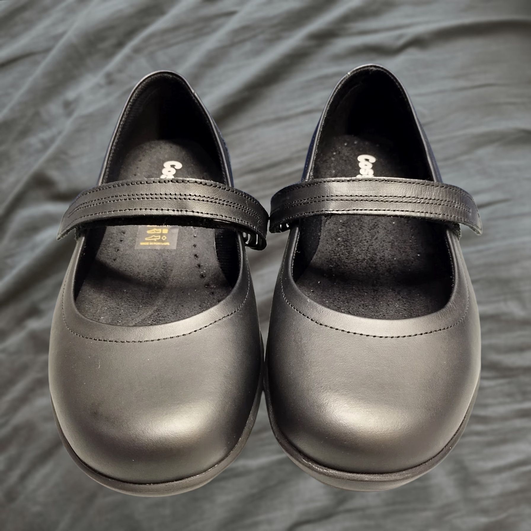 Vintage Cosyfeet Womens Mary Jane Flats Size 8.5 Black Hook & Loop Size US 7 / IT 37 - 1 Thumbnail