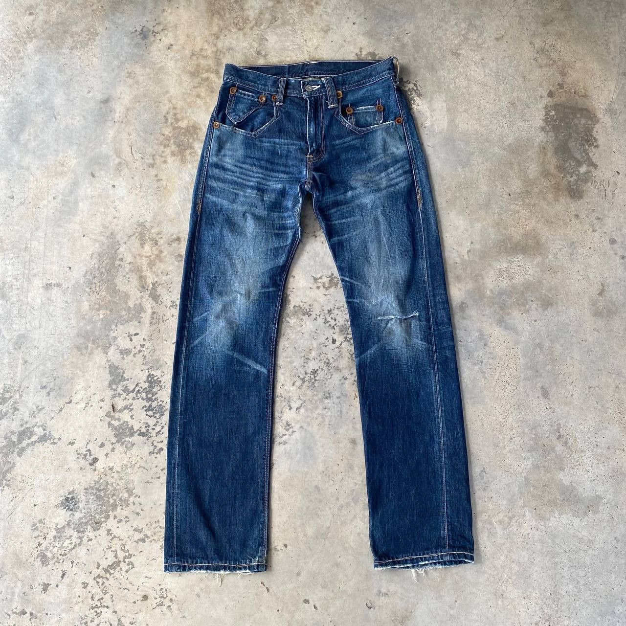 Levi's VINTAGE LEVIS DENIM LOT 502 RIVETTED DISTRESSED BLUEWASH Size US 29 - 1 Thumbnail