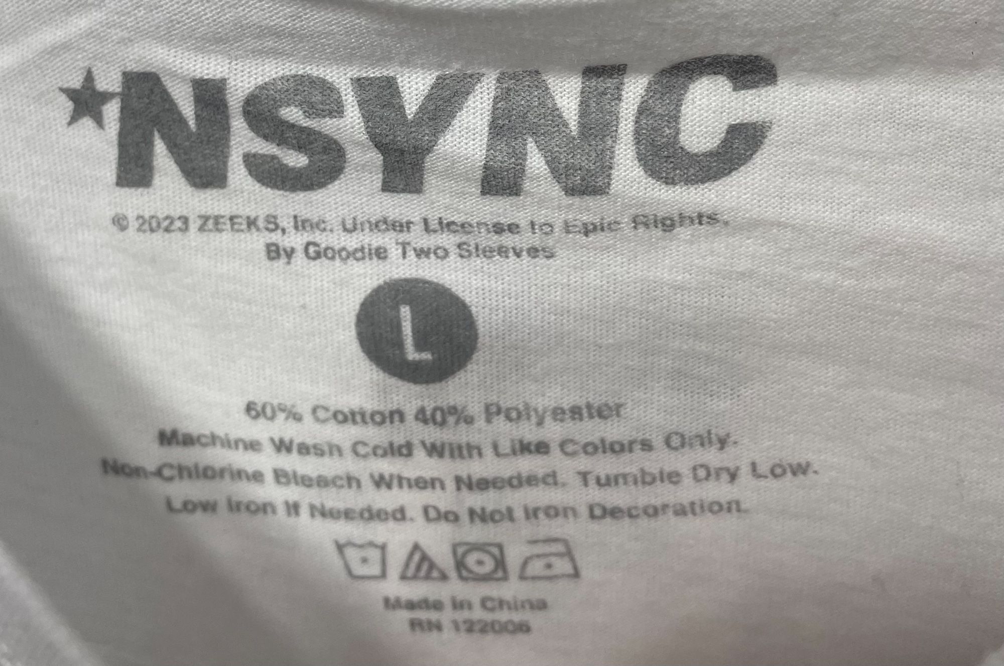Other NSYNC - Men's Adult Short Sleeves T-Shirt - Graphic Tee - Wh Size US L / EU 52-54 / 3 - 9 Thumbnail