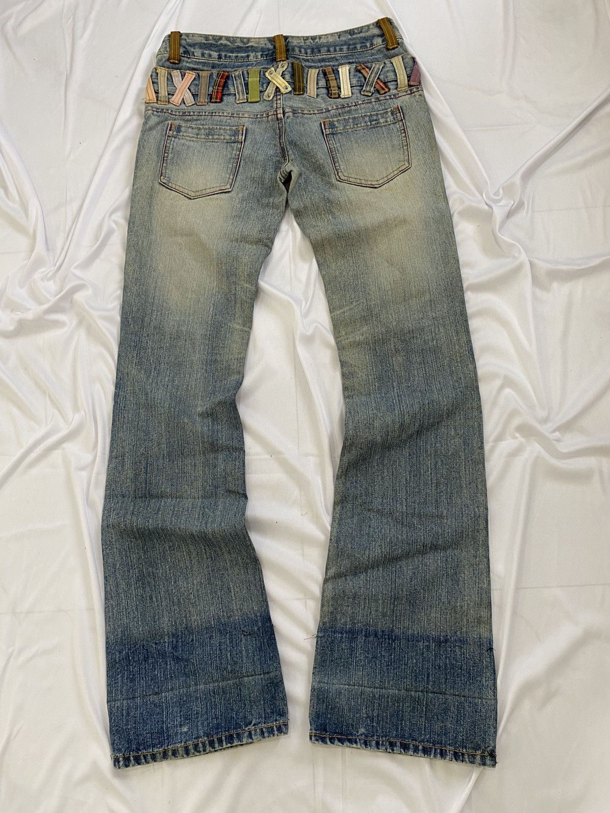 GOSTAR DE FUGA × If Six Was Nine × Japanese Brand double waist flare ifsx style jeans pant clef de sol Size US 28 / EU 44 - 2 Thumbnail