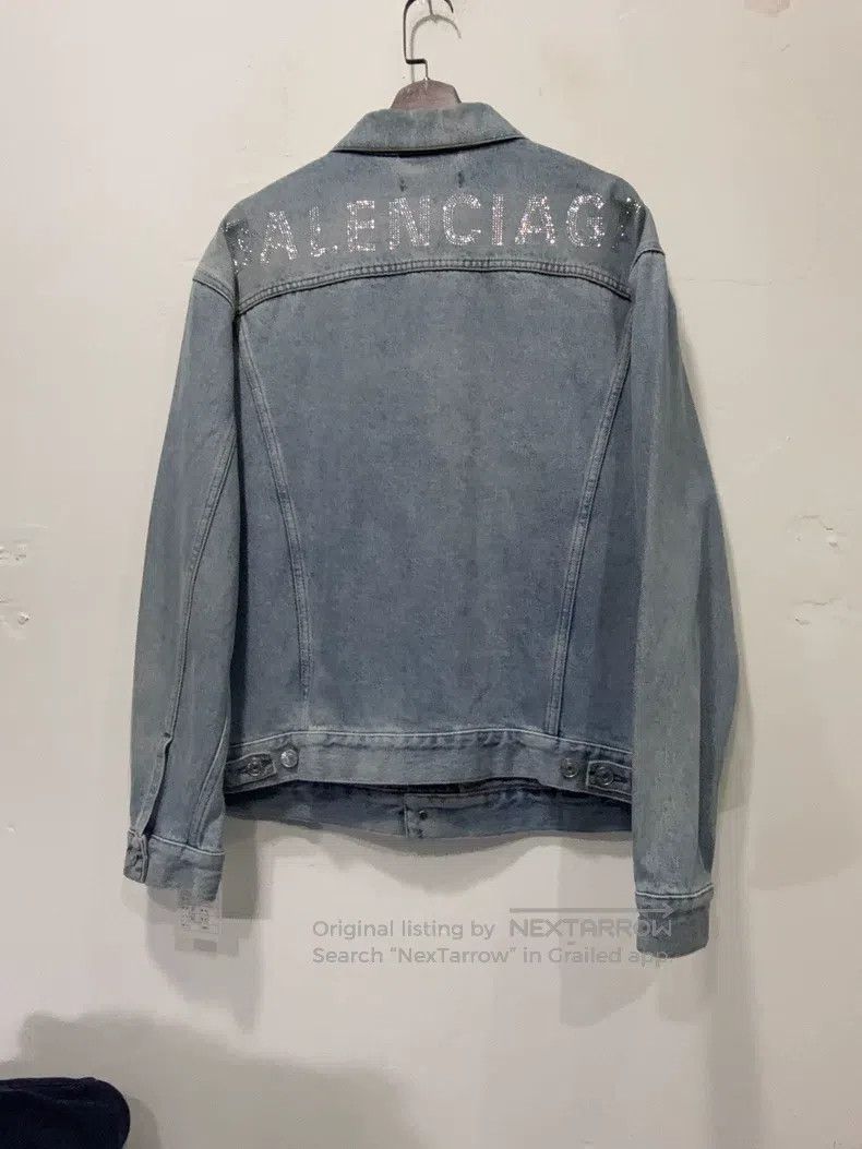 Balenciaga Balenciaga Crystal Decorated Denim Jacket Size XS / US 0-2 / IT 36-38 - 2 Thumbnail