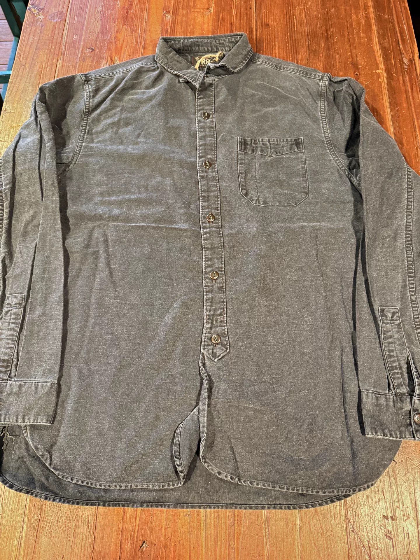 RRL Ralph Lauren RRL Ralph Lauren Black Washed Denim Shirt M Size US M / EU 48-50 / 2 - 1 Thumbnail
