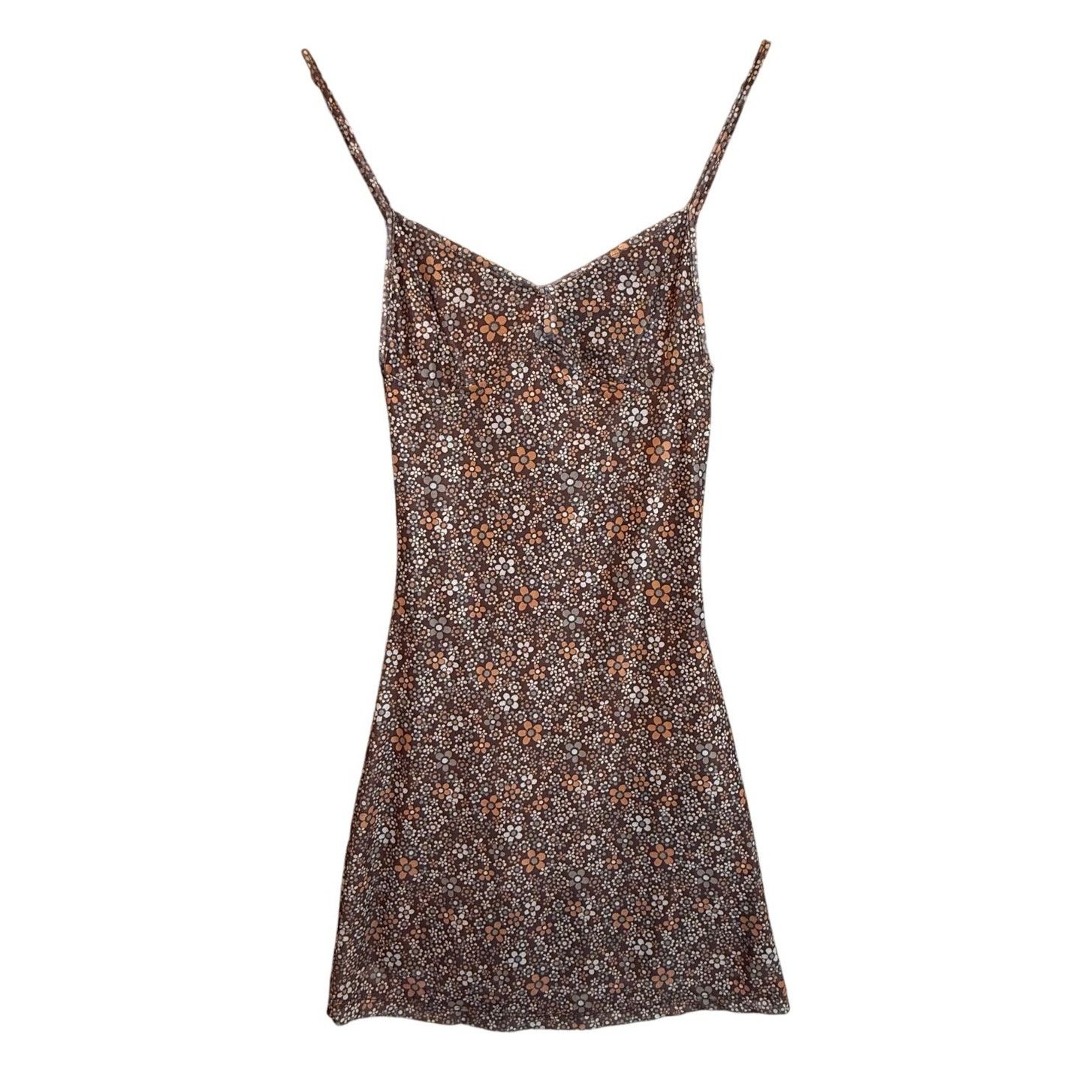 motel rocks brown floral dress Gizio Long Sleeve Mini Dress in Garden Floral Brown