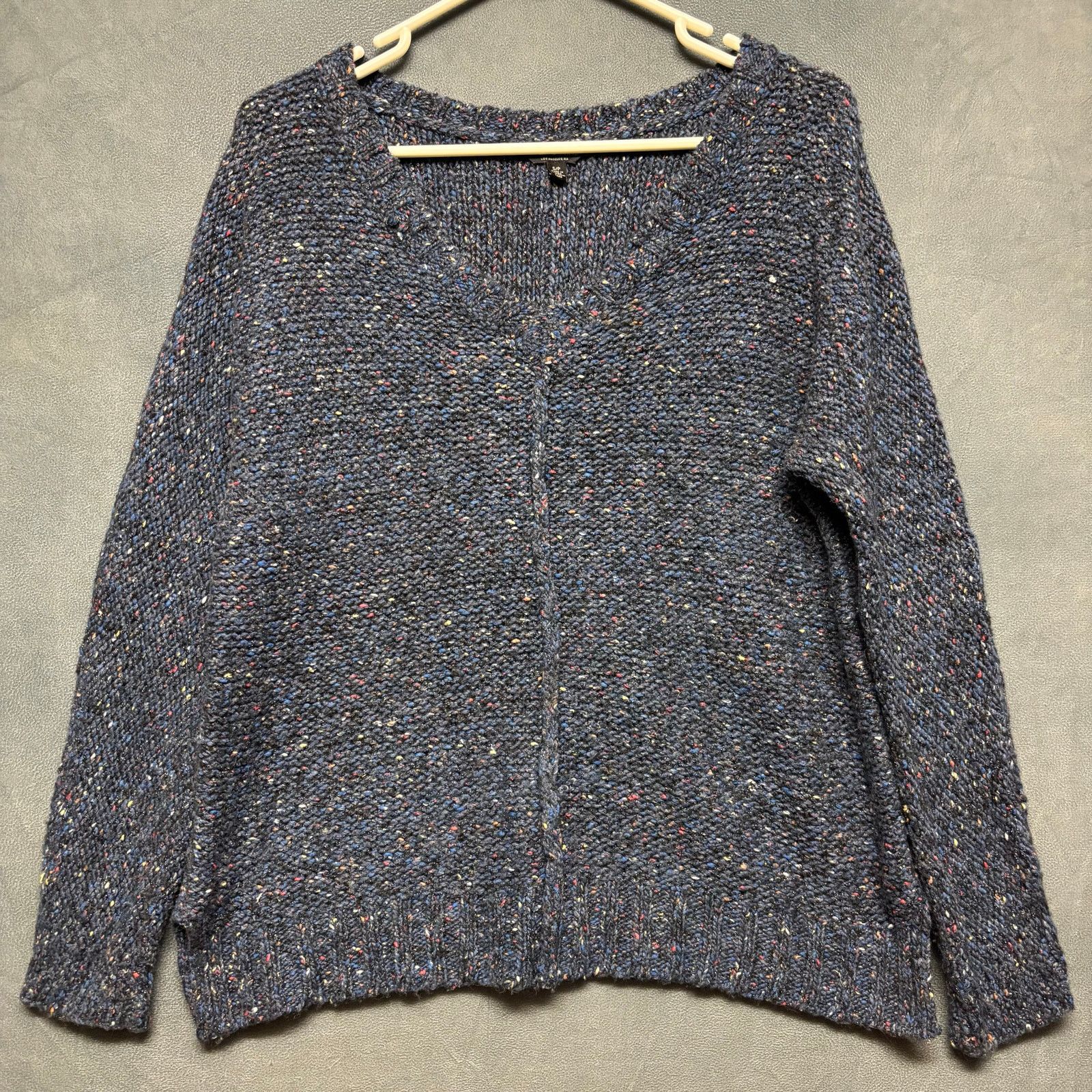 Lucky Brand Lucky Brand V Neck Knit Sweater Multicolor Speckled Wool BLD Size M / US 6-8 / IT 42-44 - 2 Thumbnail