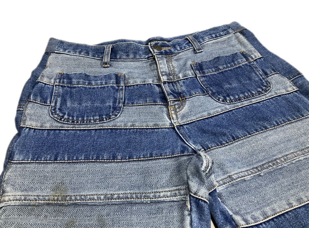 Hysteric Glamour 🔥Sick Y2K Livere Claire Patchwork Hagi Flare Denim Size US 32 / EU 48 - 3 Thumbnail