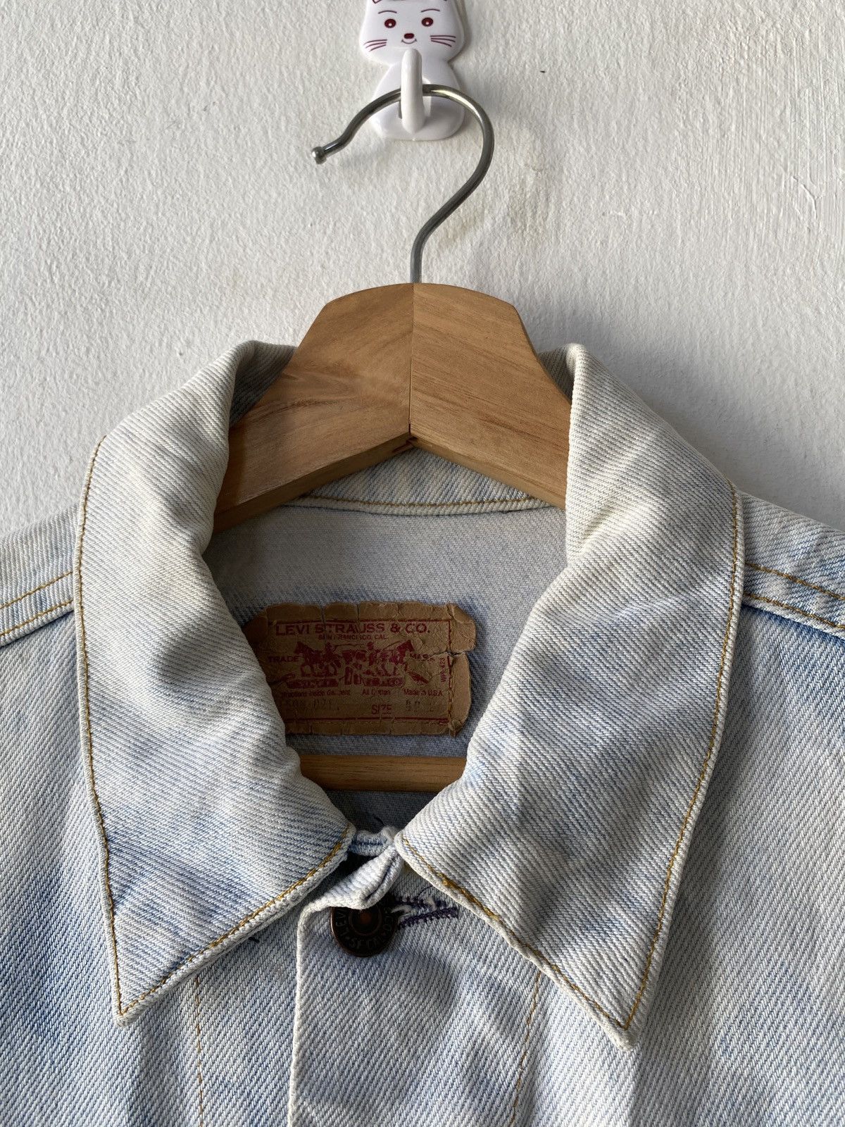 Levi's Vintage 80’s Levis Stonewashed Trucker Denim Jacket Size US M / EU 48-50 / 2 - 14 Thumbnail