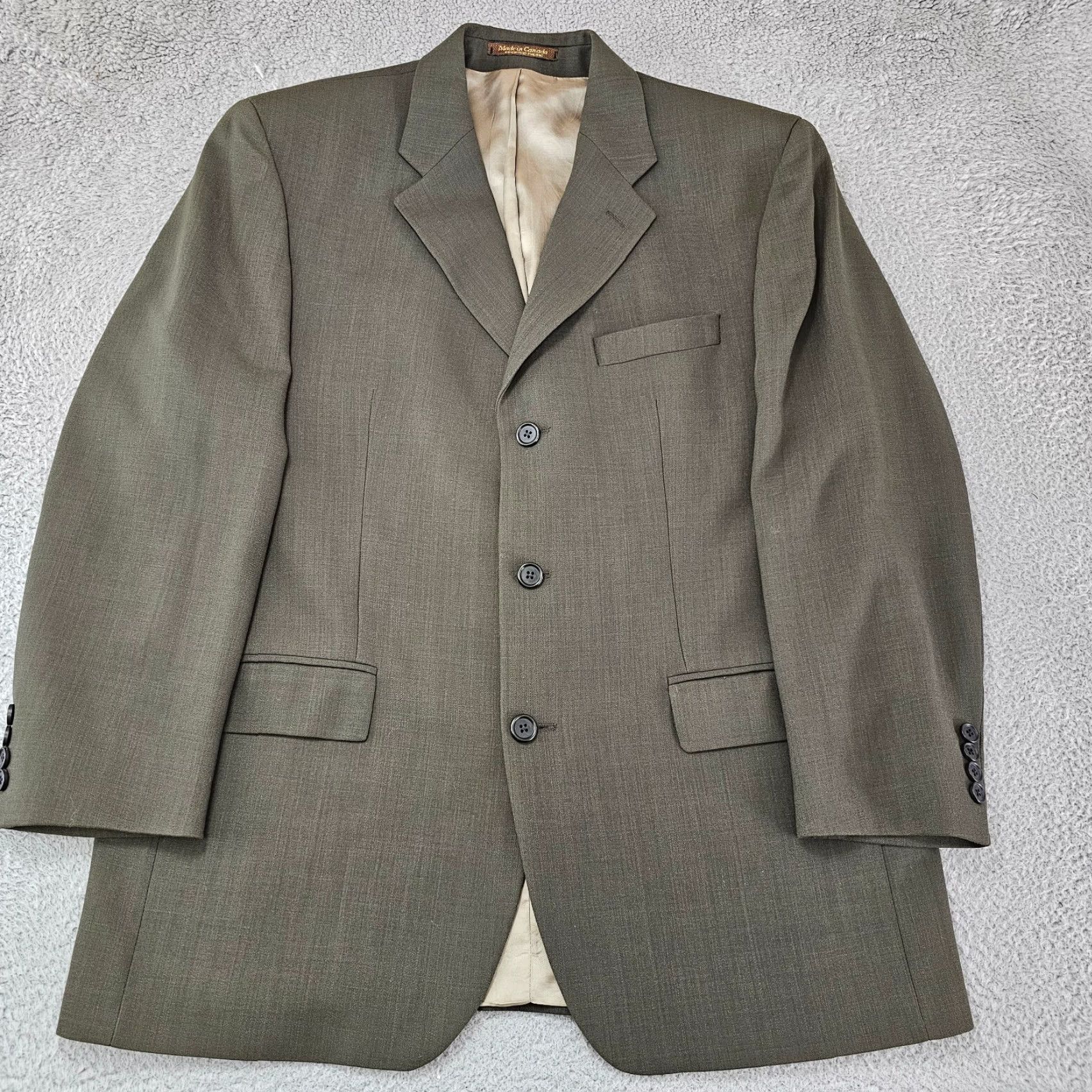 Ralph Lauren VINTAGE Ralph Lauren Polo University Club Blazer Mens 42R Green Wool 3-Button Single-Breasted Jacket Size US XL / EU 56 / 4 - 2 Thumbnail