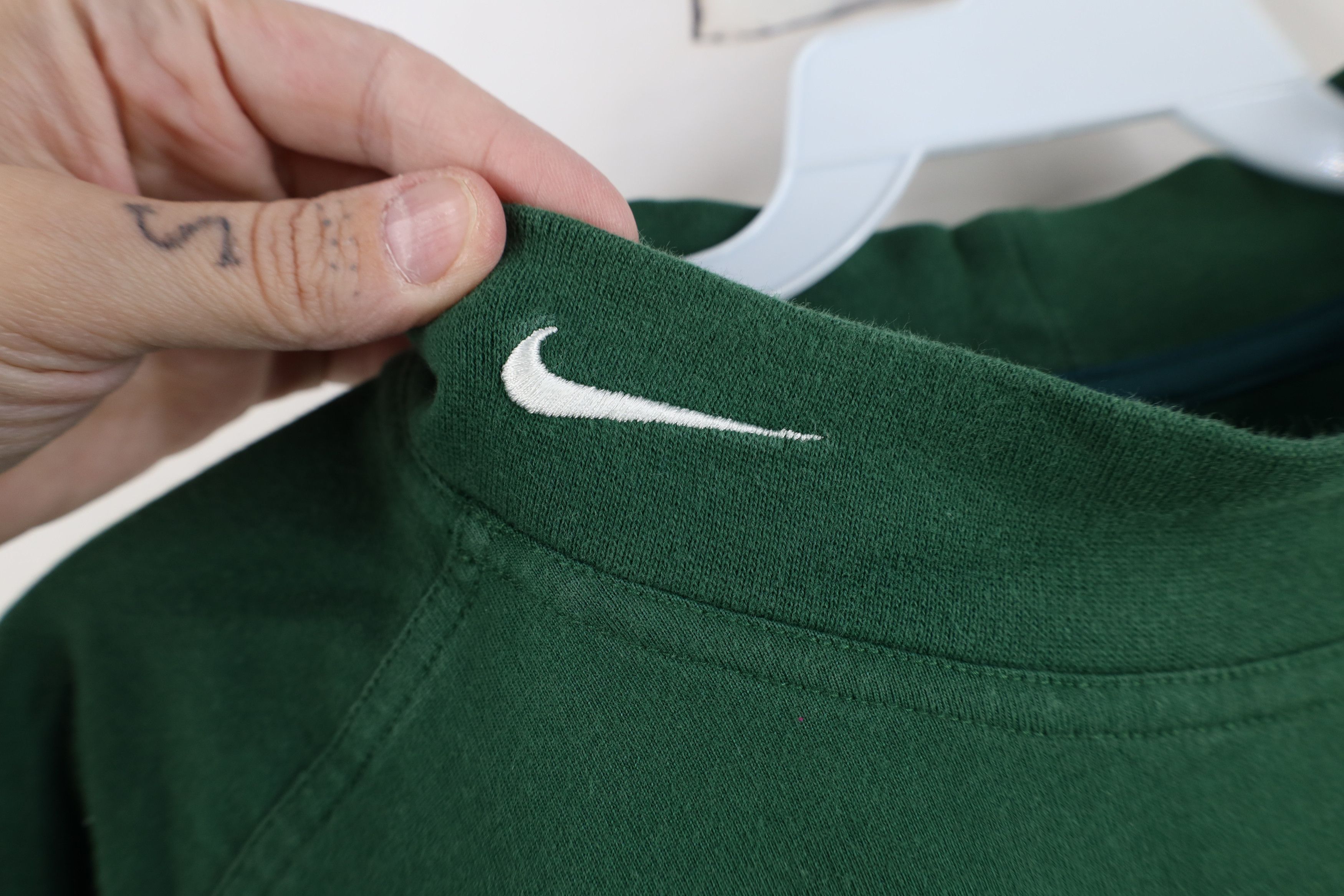 Nike Vintage Nike Michigan State University Mock Neck T-Shirt Size US XL / EU 56 / 4 - 4 Thumbnail
