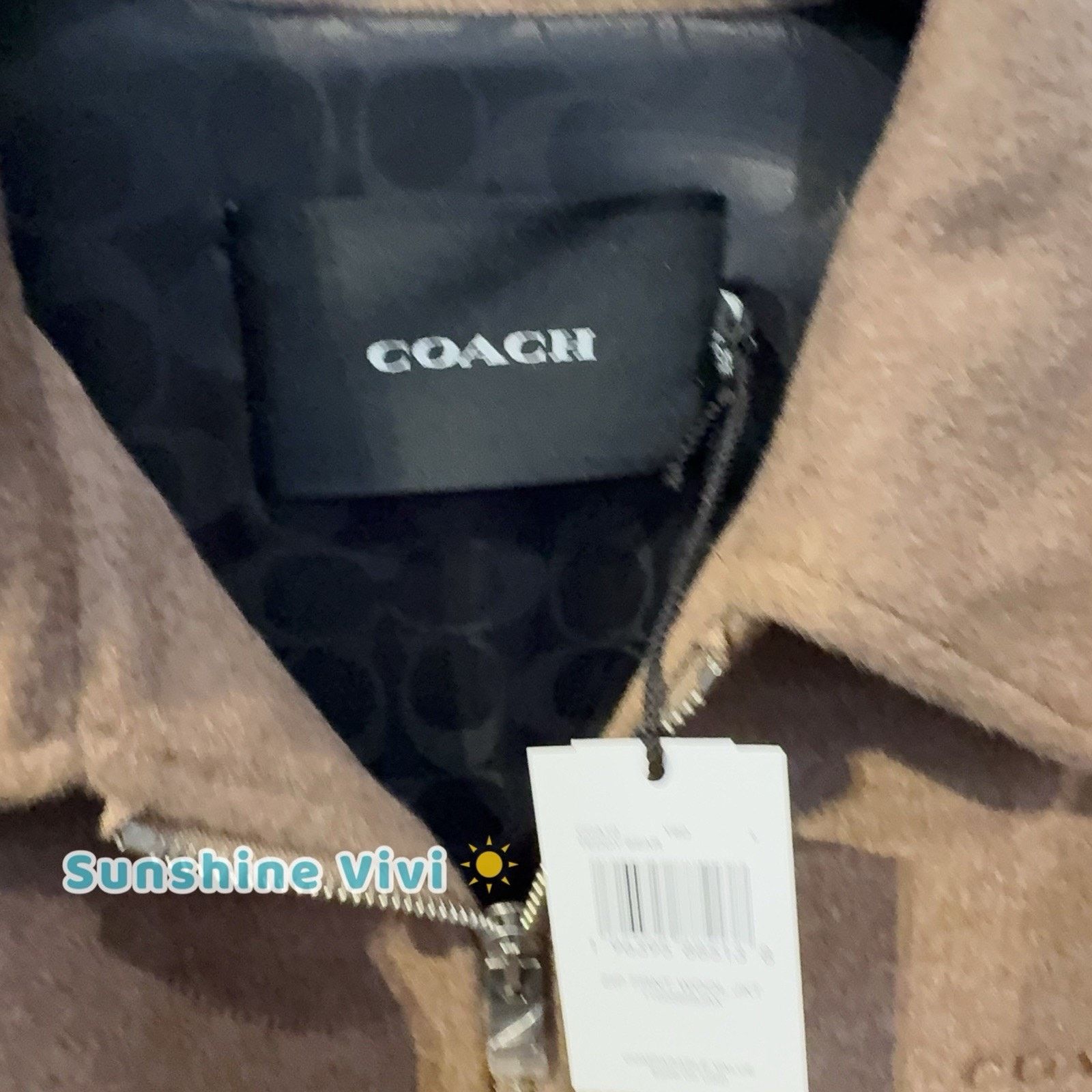 Coach NWT Coach Women Zip Front Wool Jacket Teddy Bear CAA10 Large Size L / US 10 / IT 46 - 6 Thumbnail
