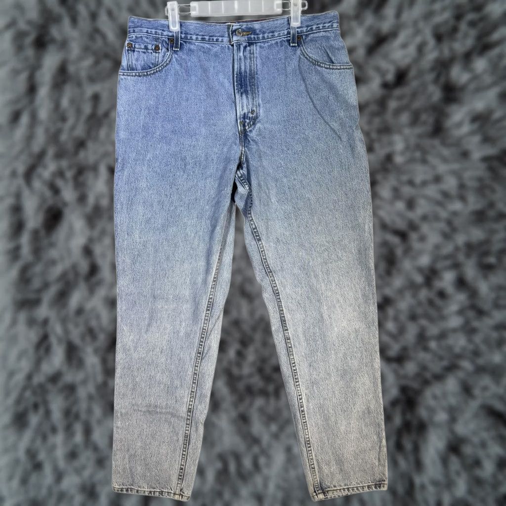 Levi's VINTAGE Levi's 550 Jeans Womens 16 Long Blue Relaxed Tapered Leg Denim 00s Ladies Size 38" / US 16 / IT 52 - 1 Thumbnail
