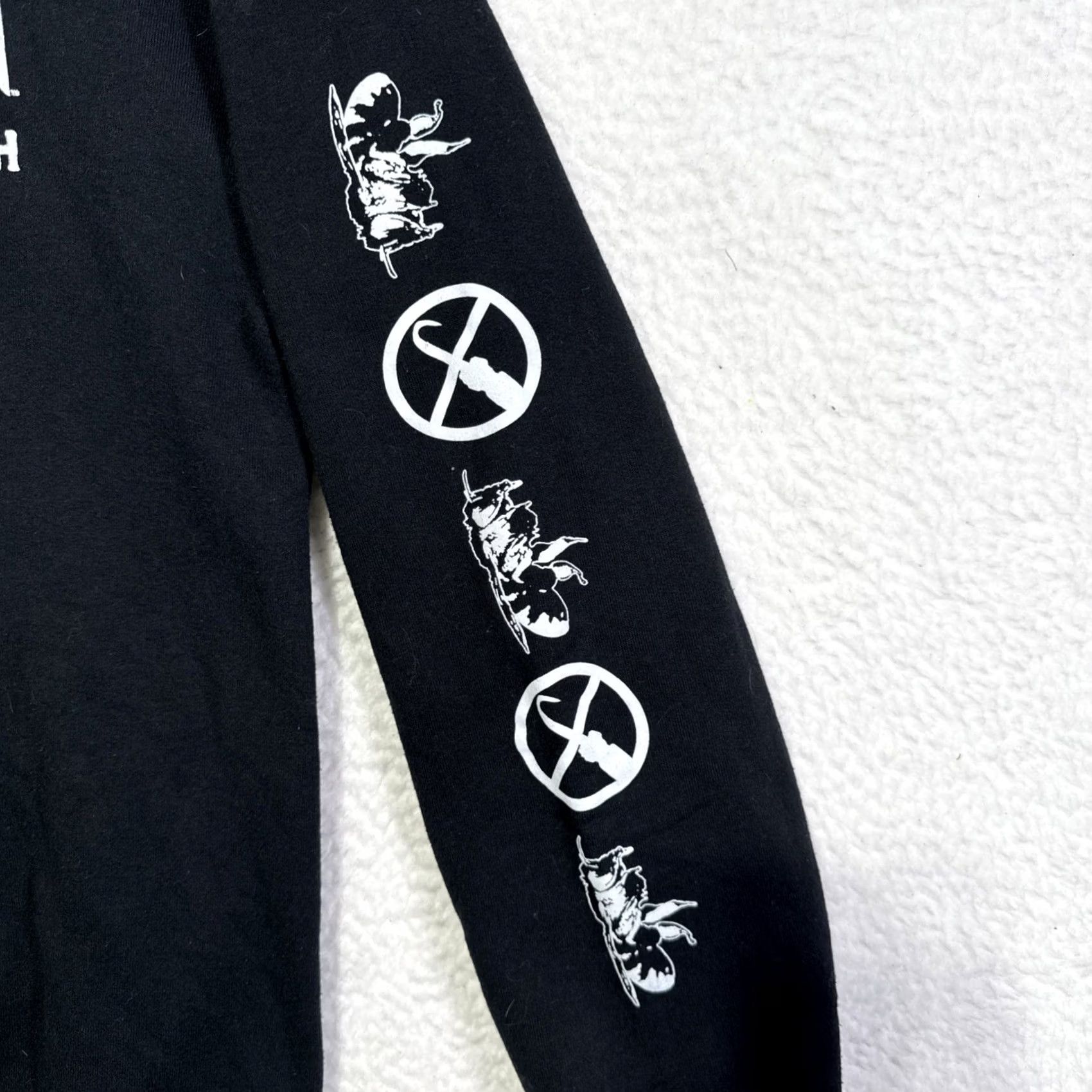 Vintage VINTAGE Candyman Farewell To The Flesh Pullover Crewneck Sweatshirt Mens Size M Black Cotton Polyester Fleece Goodie Two Sleeves Size US M / EU 48-50 / 2 - 2 Thumbnail