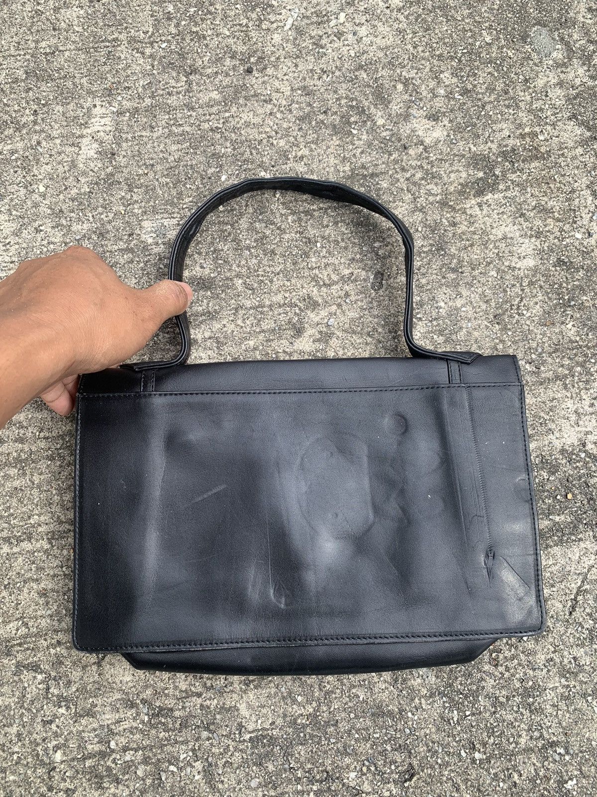 Designer × Leather Christian aujard leather hand carry bag Size ONE SIZE - 3 Thumbnail