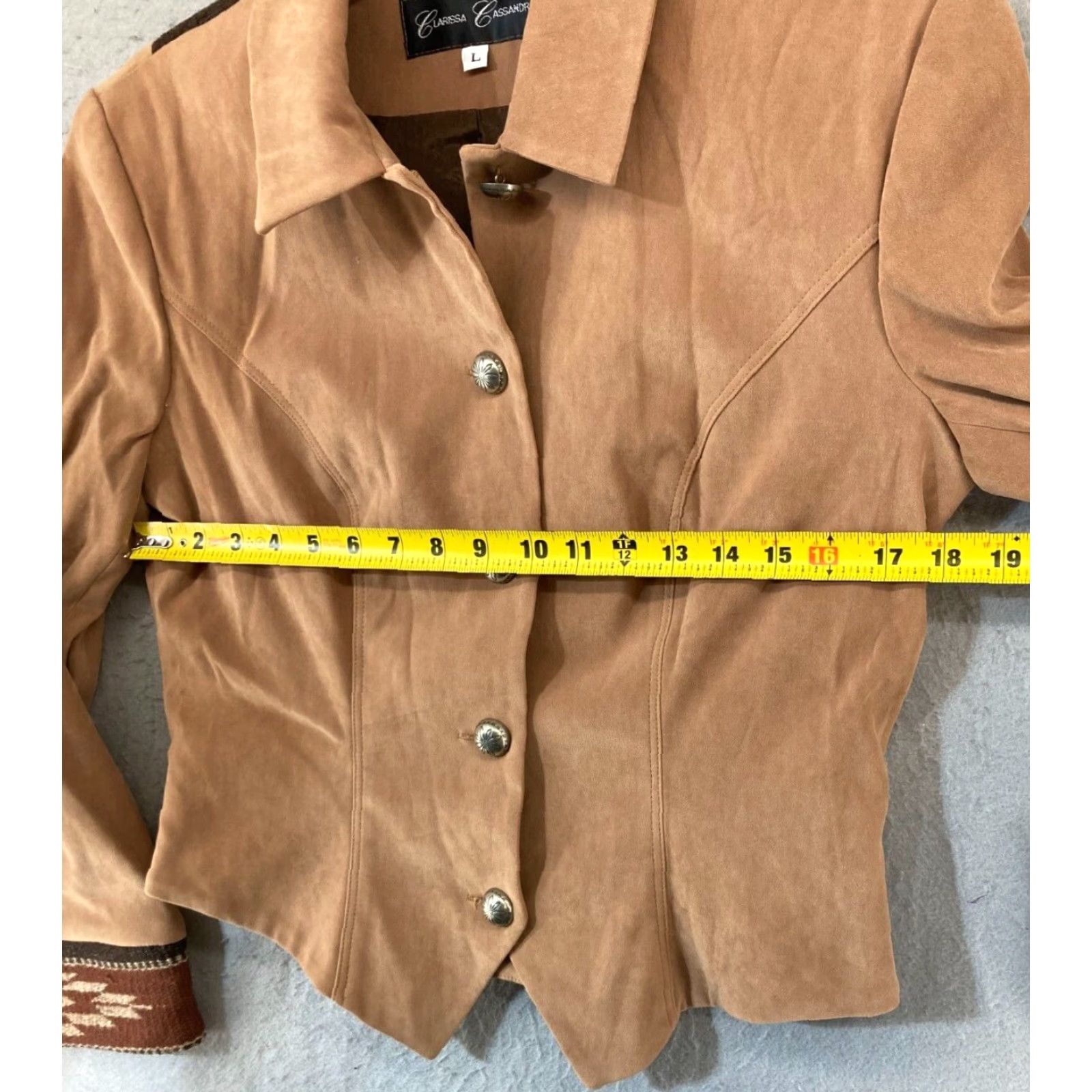 Camel Clarissa Cassandra Womens Jacket Large Camel Vintage USA MADE Western Size L / US 10 / IT 46 - 2 Thumbnail