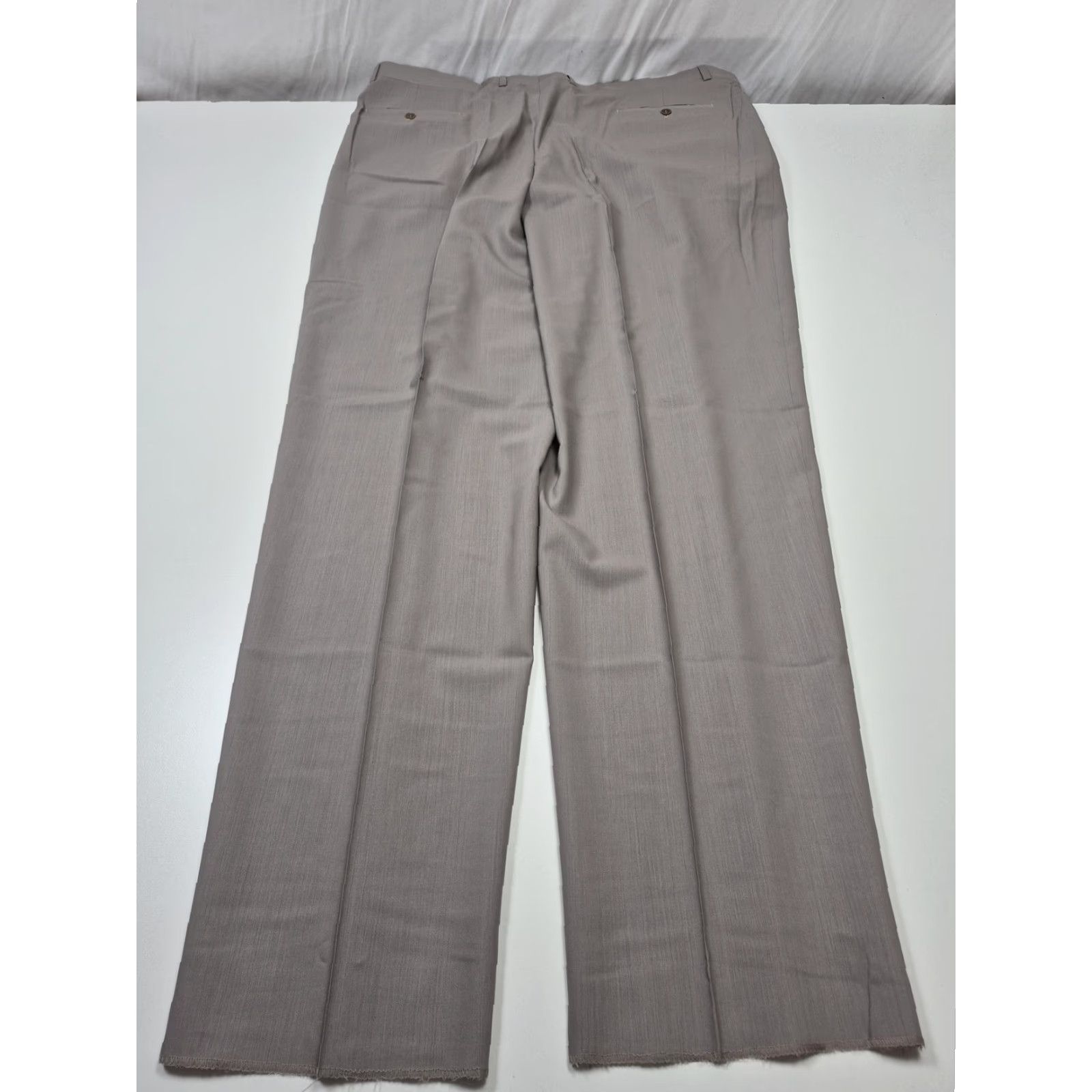 Vintage Zanieri Dress Pants Mens 44 Beige Wool Pleated Straight Unhemmed Italy Dress Pants Mens 44 Beige Wool Pleated Straight Unhemmed Italy Size US 44 / EU 60 - 6 Thumbnail