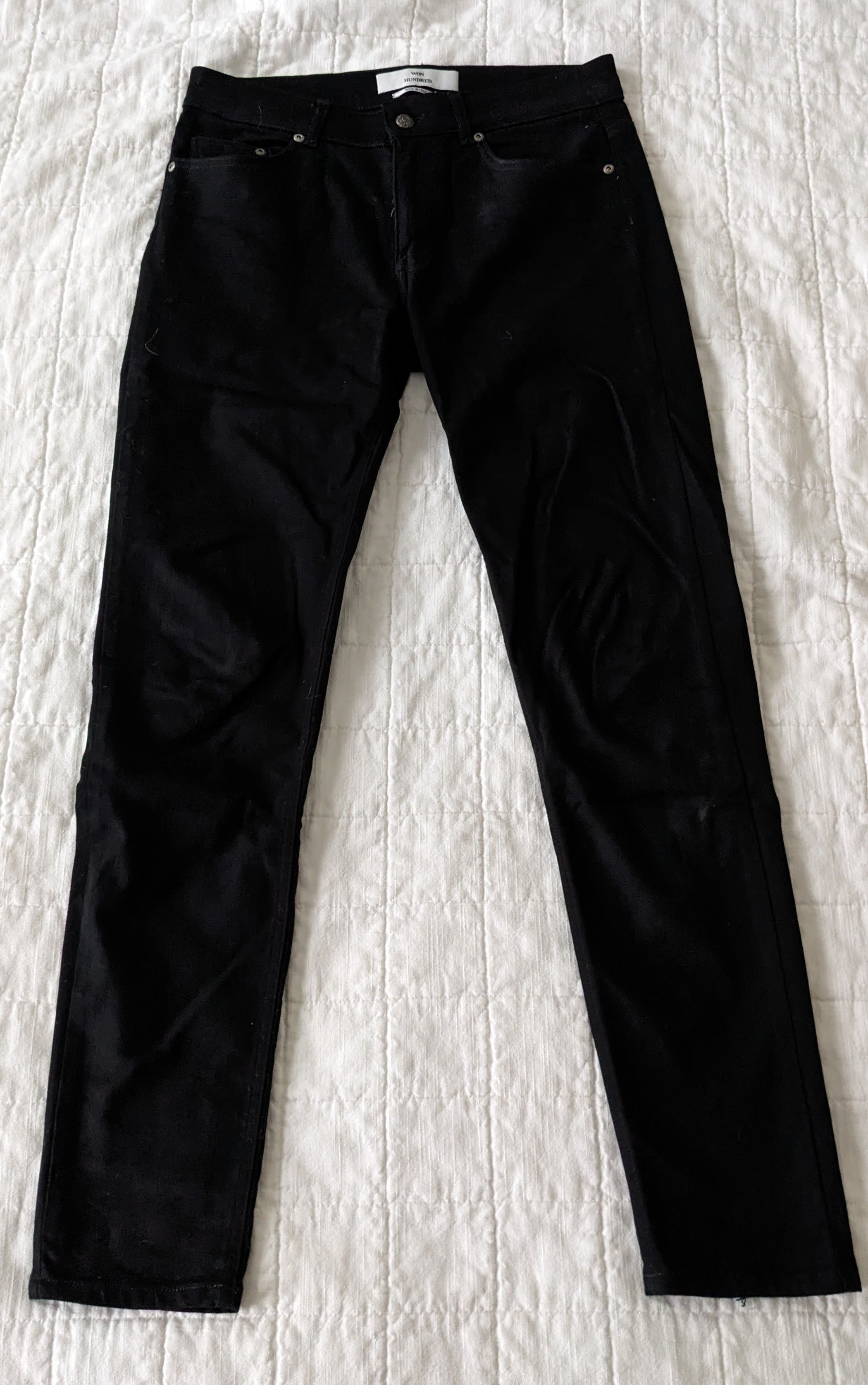 Won Hundred Dean A Stay Black Denim Size US 31 - 1 Thumbnail