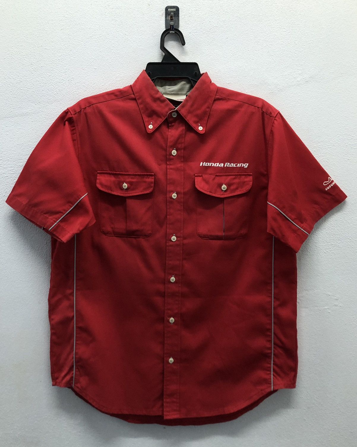 Honda Honda Racing Suzuka Circuit Button-Up Shirt – Red (Size M) Size US M / EU 48-50 / 2 - 1 Thumbnail