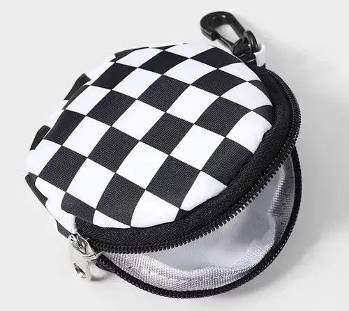 Individualized Shirts Fashion checkerboard plaid smiley face coin pouch bag Size ONE SIZE - 3 Thumbnail
