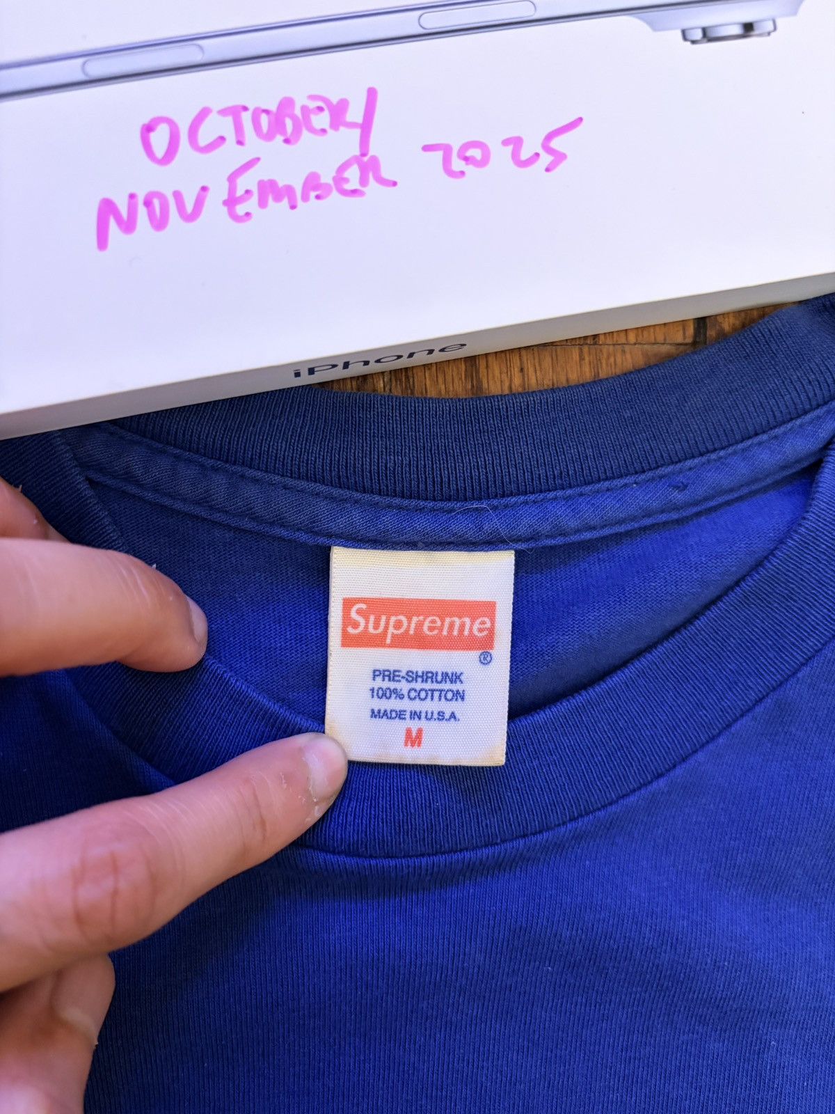Supreme Supreme Bling Box Logo OG blue tee M Size US M / EU 48-50 / 2 - 4 Thumbnail