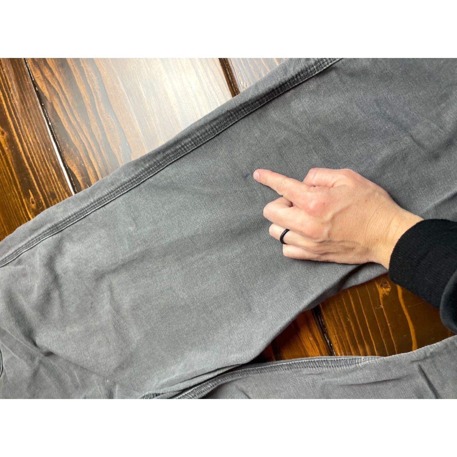 Vintage Wolerine Workpants Men's Size 38/32 Gray Straight Pockets Frayed Hem Spot on Leg Jeans Men Vintage No Size US 38 / EU 54 - 5 Thumbnail