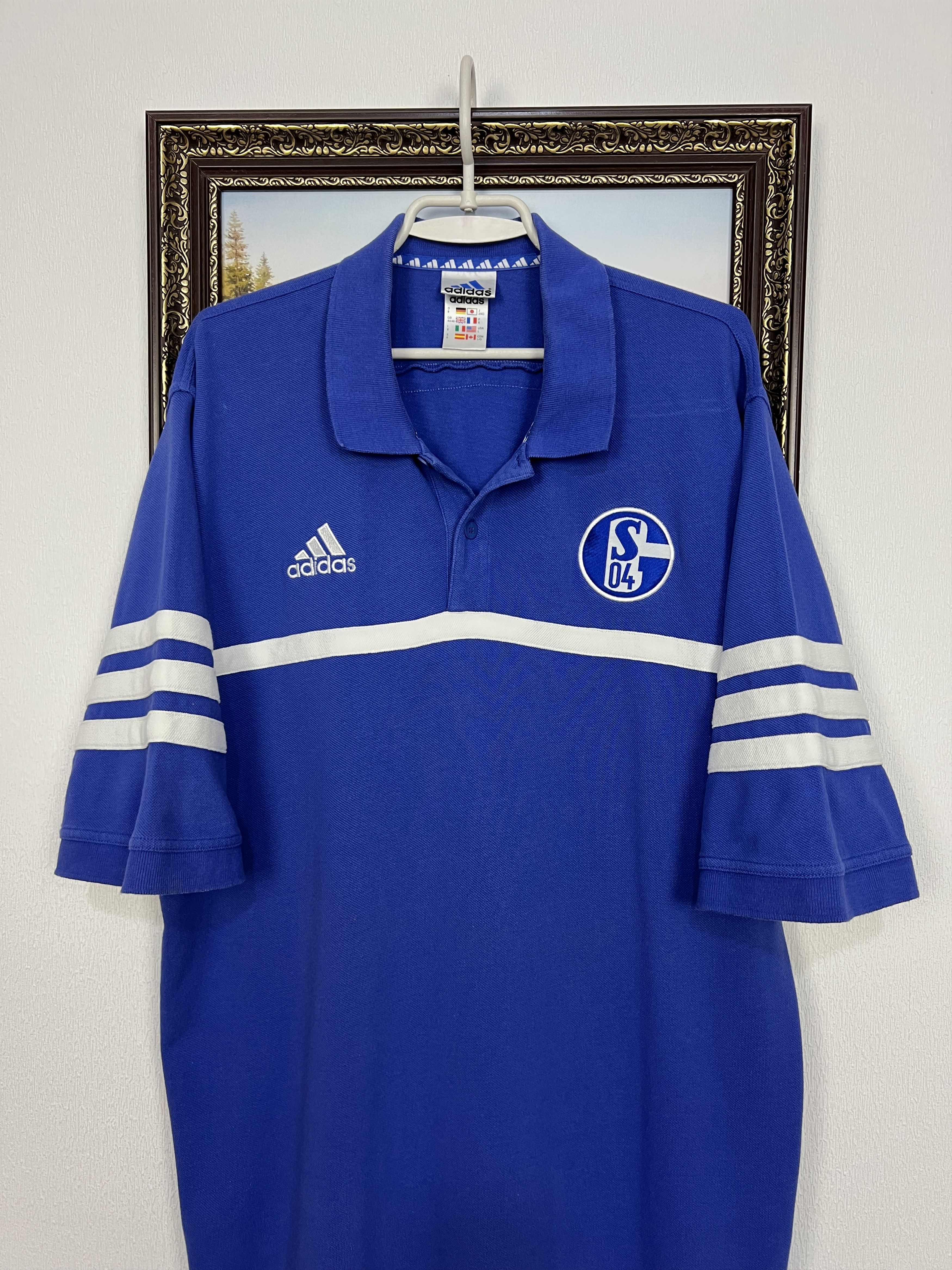 Adidas Vintage 90's Adidas FC Schalke 04 Football Shirt Soccer Size US L / EU 52-54 / 3 - 2 Thumbnail