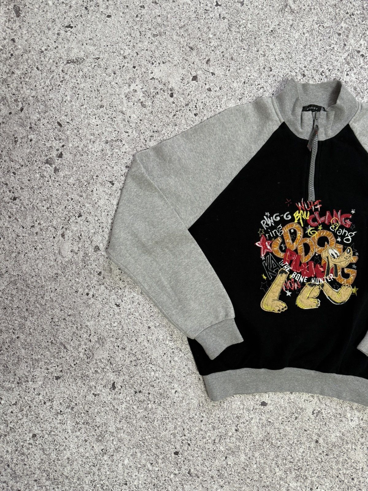 Disney × Iceberg RARE Luxury Iceberg History Disney Pluto 1/4 Zip Pullover Size US L / EU 52-54 / 3 - 3 Thumbnail