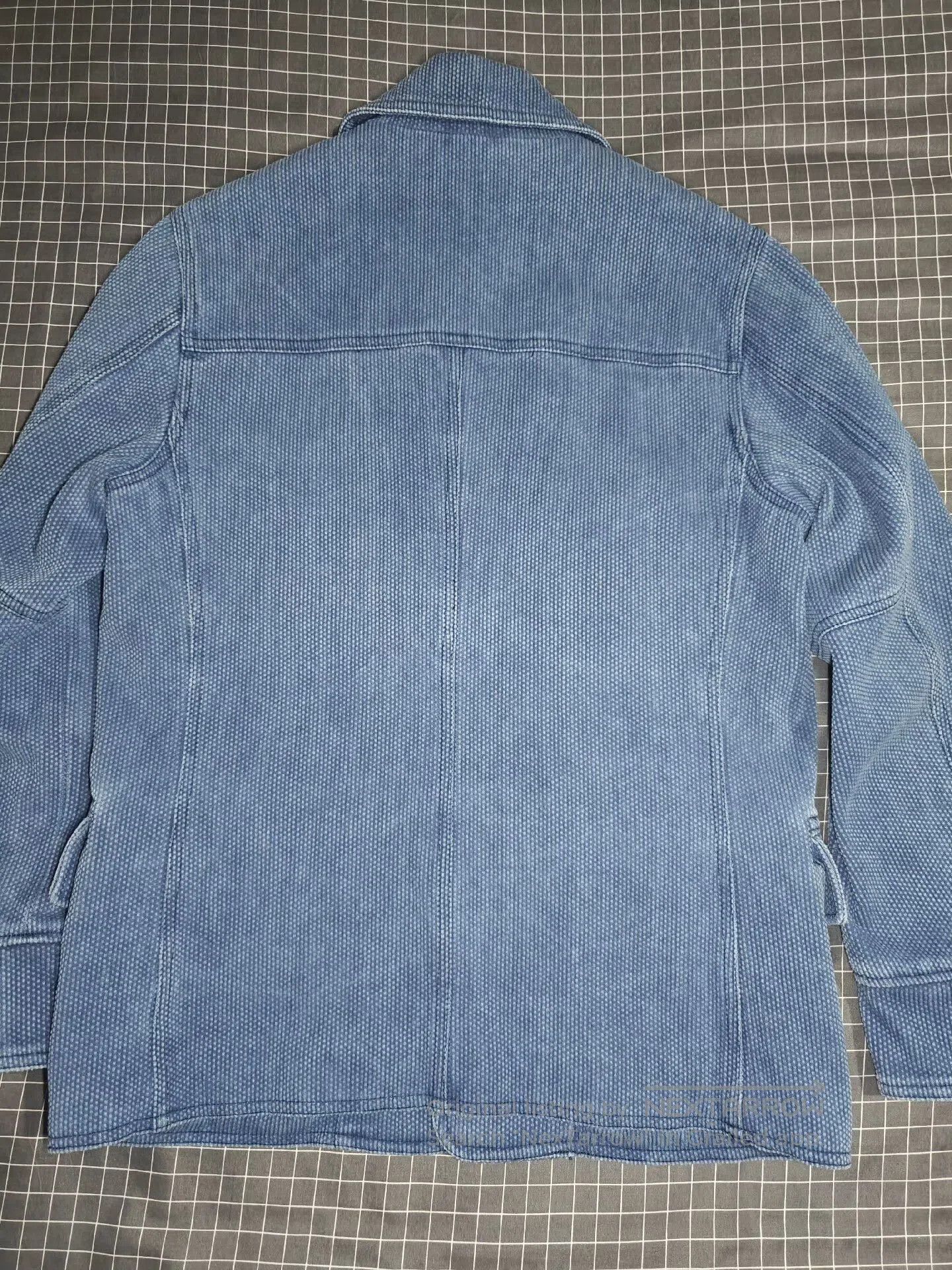 IERIB Indigo Sashiko Heavyweight Coat. Size US M / EU 48-50 / 2 - 4 Thumbnail