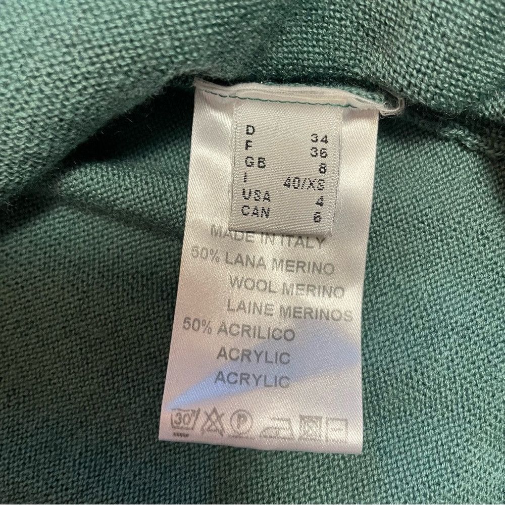 Other Ottod'Ame Wool Blend Long Sleeve Sea Green Sweater Made In Size S / US 4 / IT 40 - 6 Thumbnail