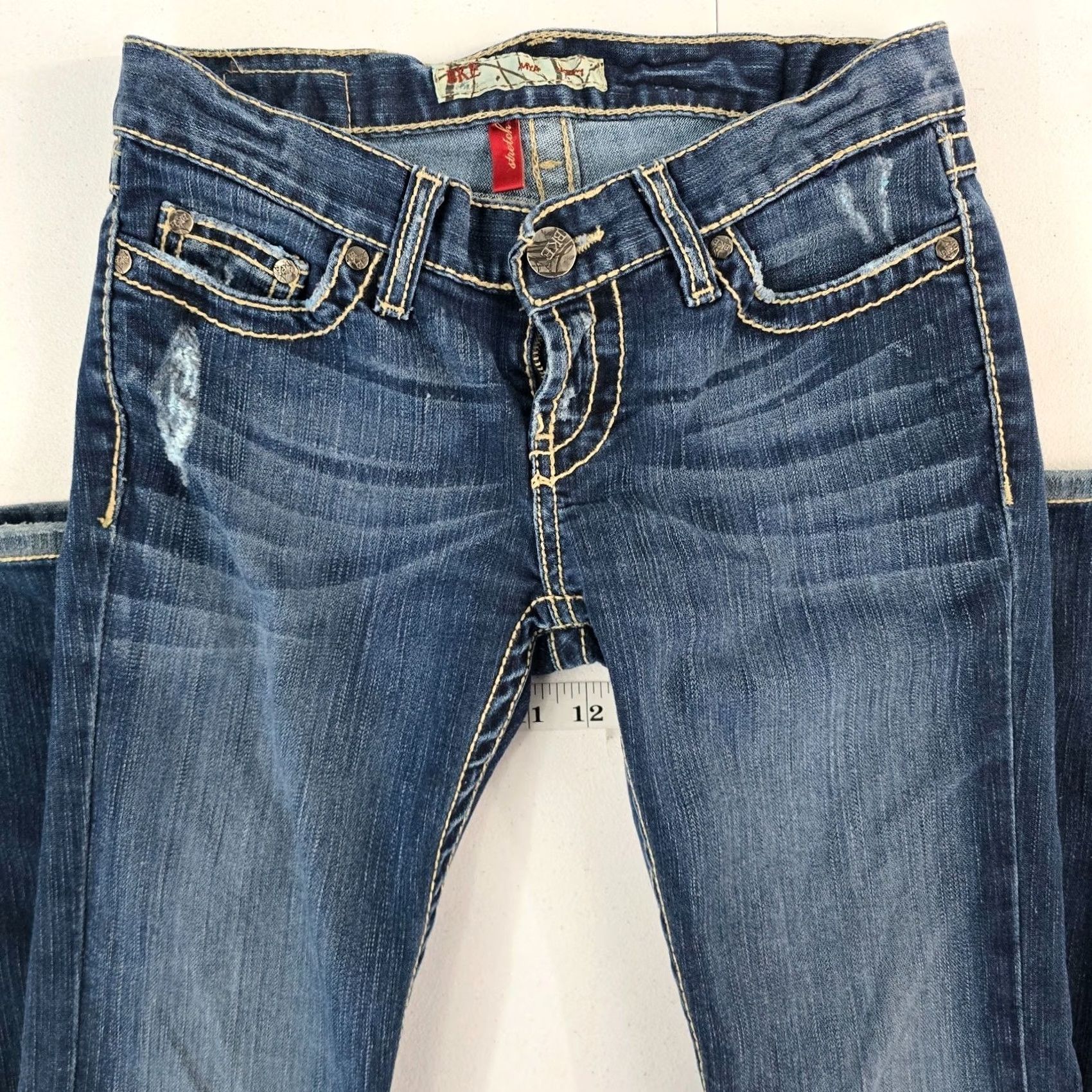 Vintage VINTAGE Buckle BKE Jeans Skinny 5-Pocket Denim Blue 26 Regular Womens Girls 6049 Size 26" / US 2 / IT 38 - 2 Thumbnail