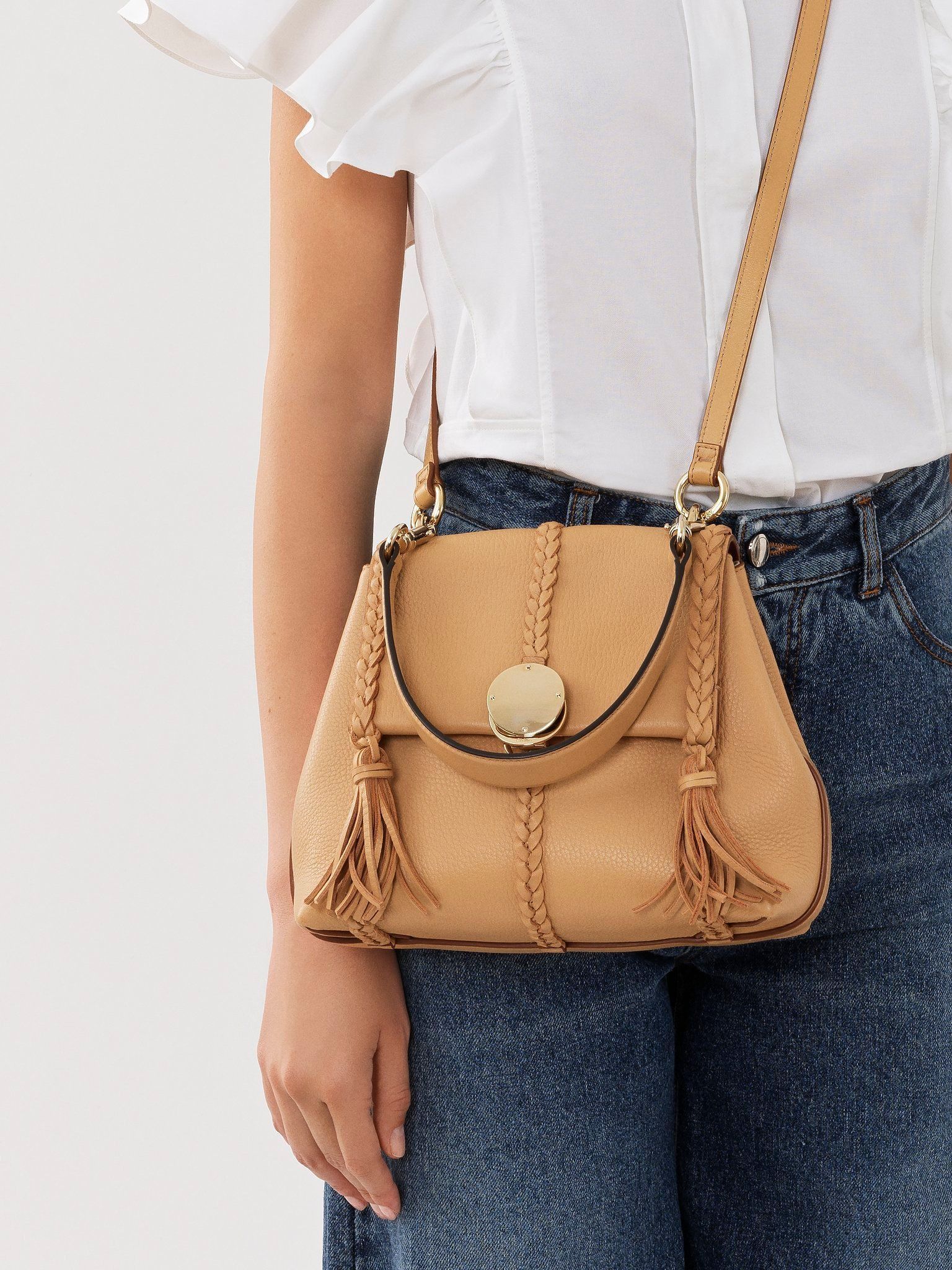 Chloe o1loc1c0325 Size: OS / CHC23 Penelope Small Soft Bag Brown Size ONE SIZE - 4 Thumbnail