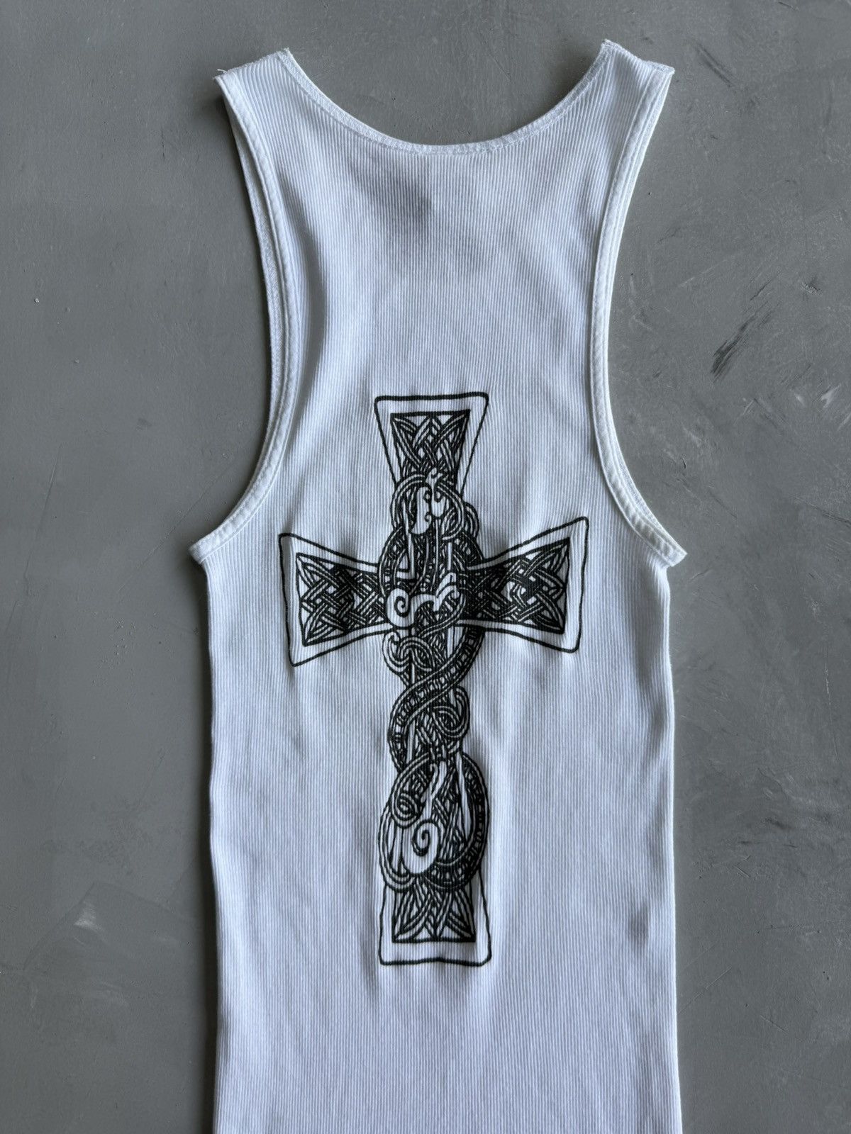 Chrome Hearts Rare 90s - Cross Logo T-Bar Tanktop Size M / US 6-8 / IT 42-44 - 3 Thumbnail